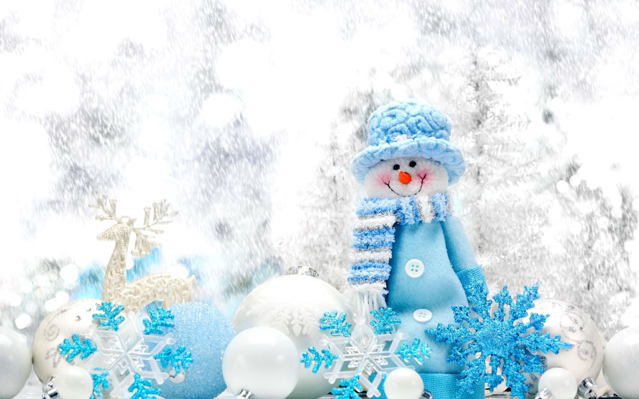 2560x1600 Snowman-HD-Wallpaper