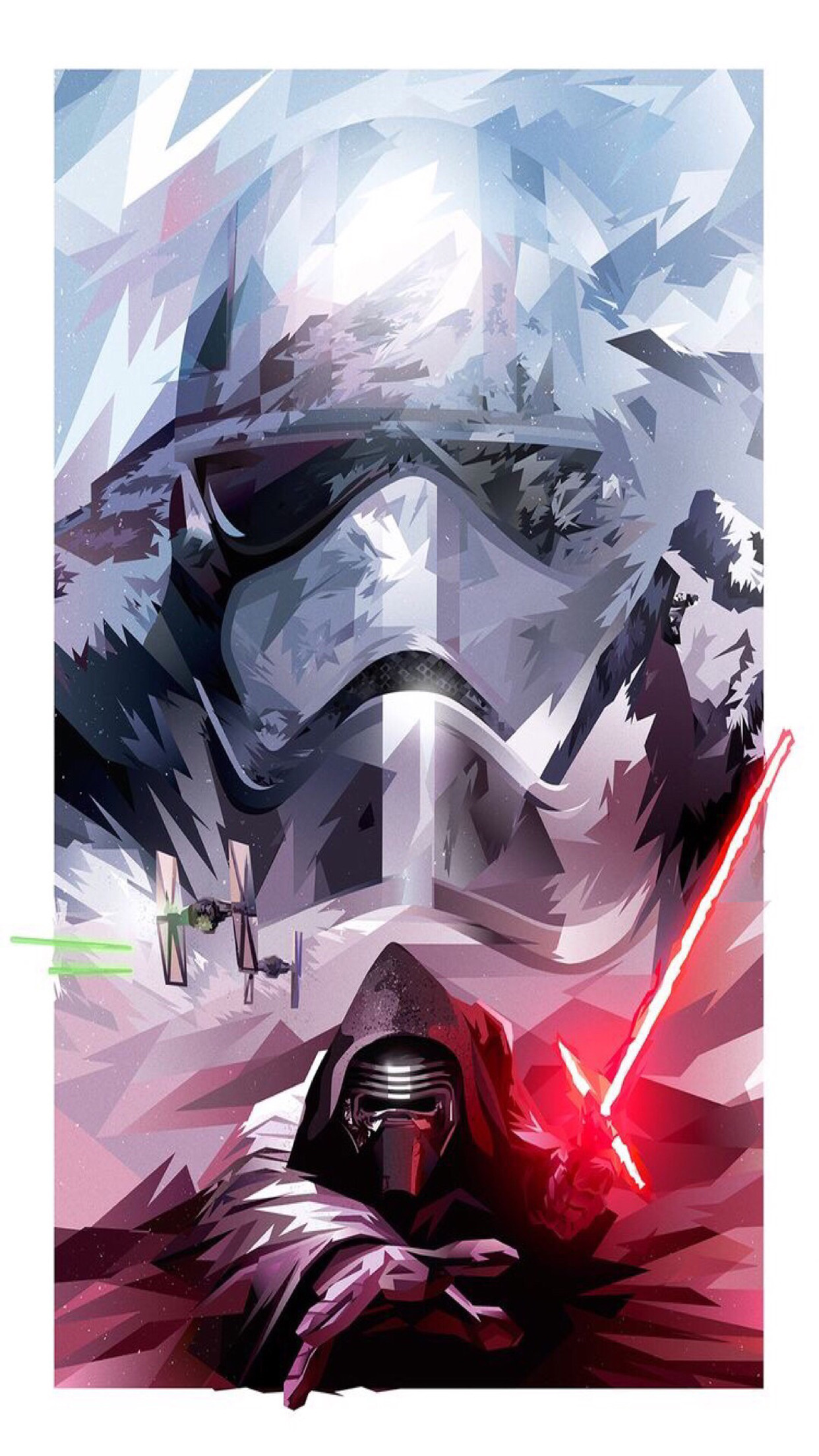 1242x2208 Star Wars The Force Awakens Dark Side splash Wallpaper iDeviceArt