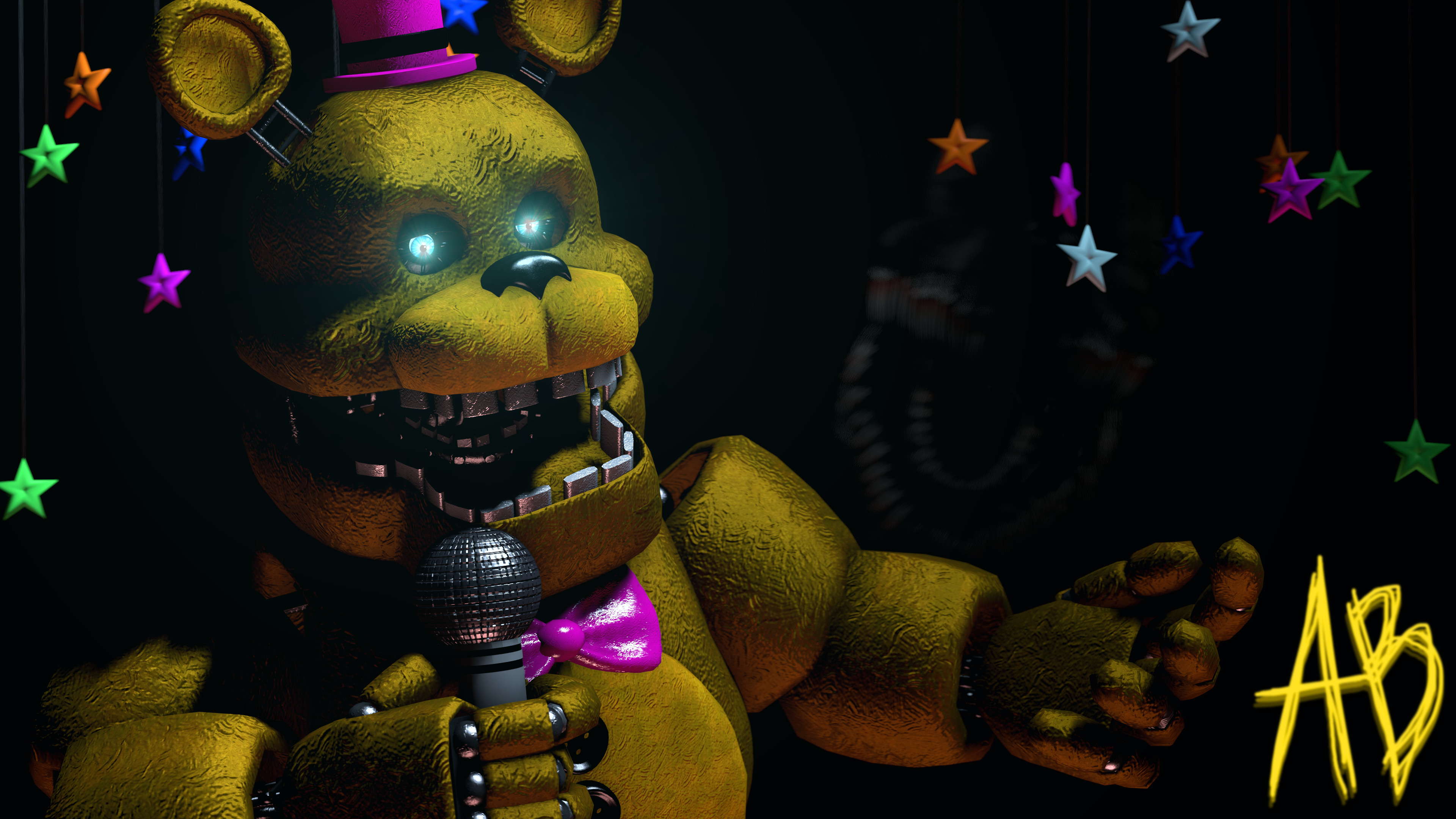 Fnaf игру на телефон. Голден Фредди ФНАФ 6. Голден Фредди ФНАФ 2. FNAF Голден Фредди. ФНАФ золотой Фредди.