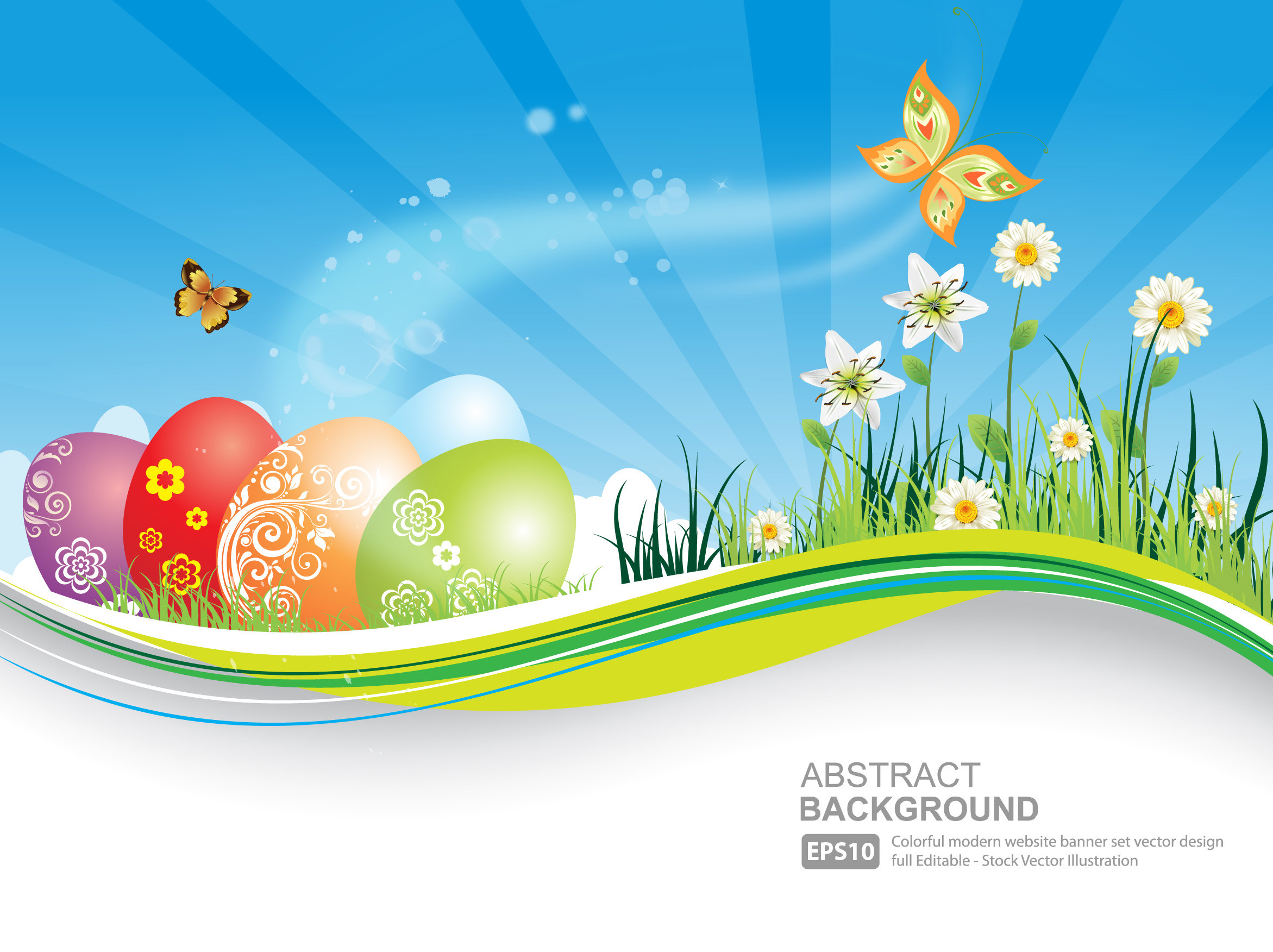 2343x1752 Easter Background Vector (20)