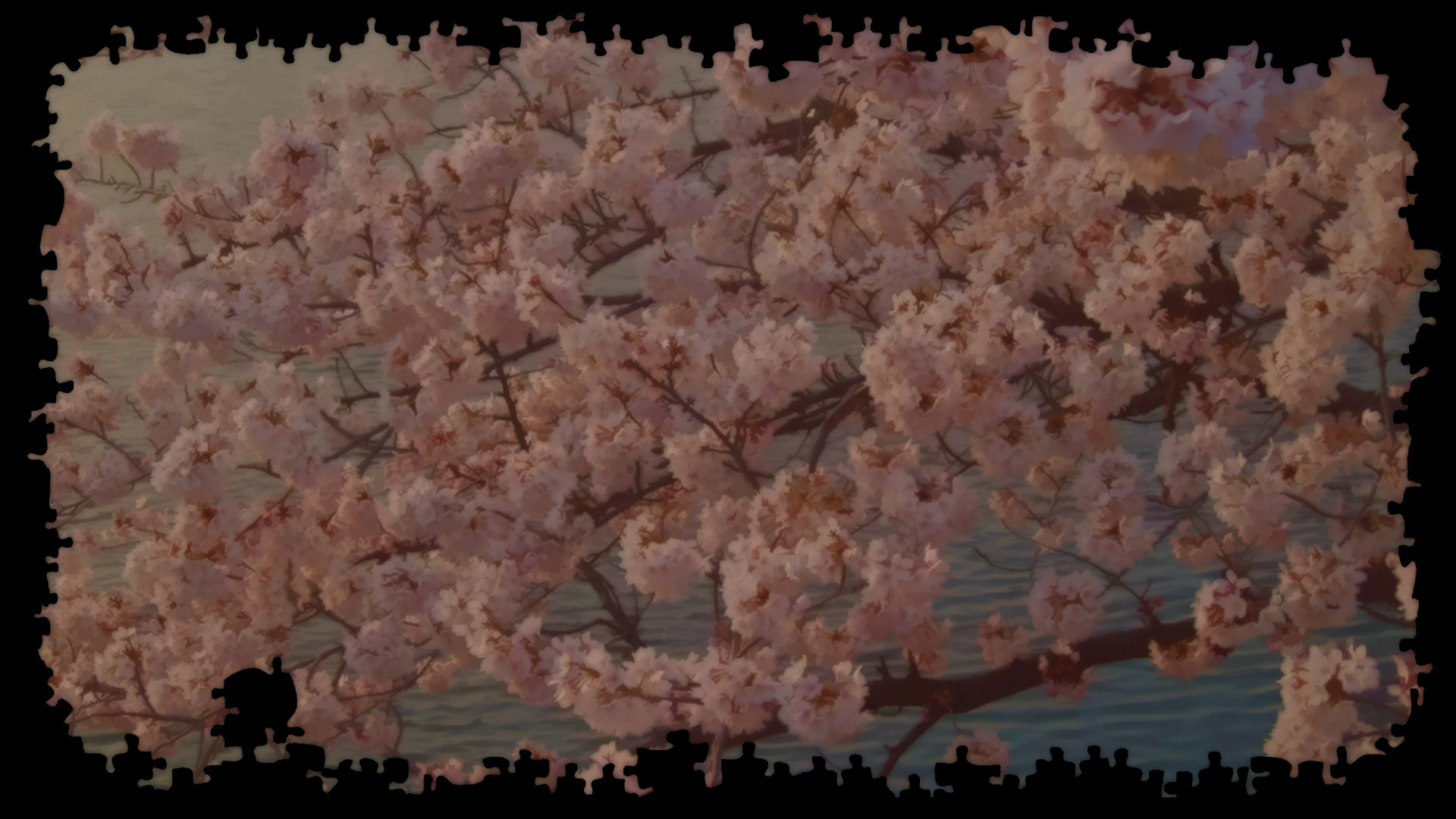 1920x1080 Pixel Puzzles Japan Background Cherry Blossom Water.jpg