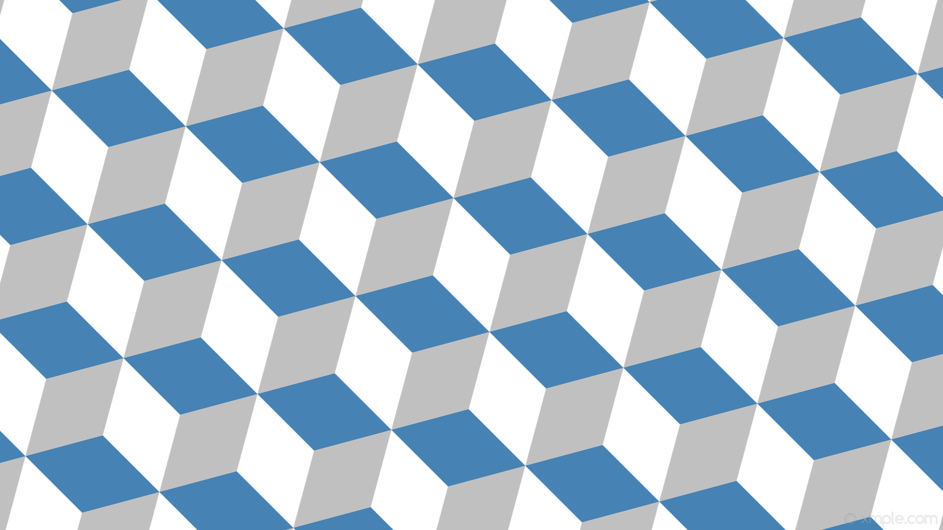1920x1080 wallpaper blue grey 3d cubes white silver steel blue #ffffff #c0c0c0  #4682b4 285