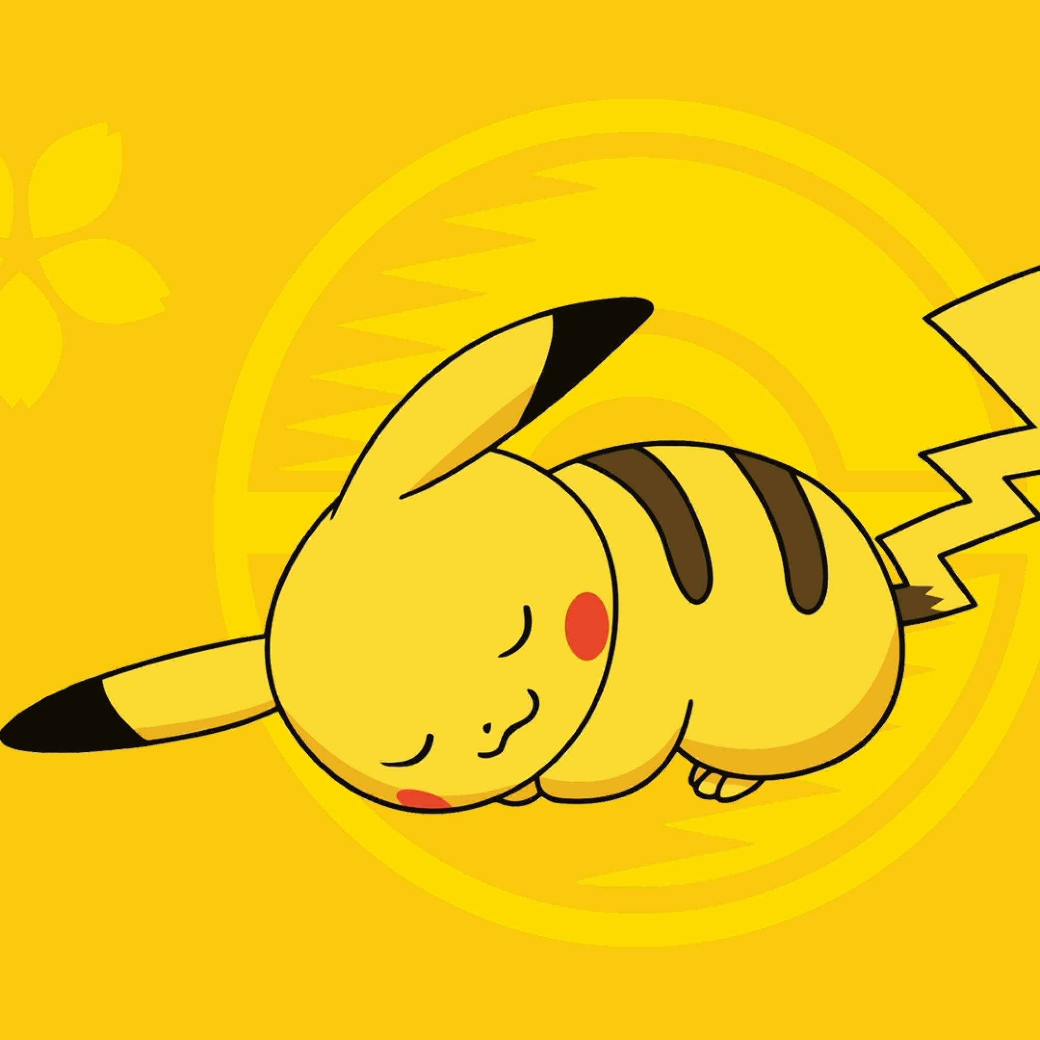 2048x2048 Sleepy Pikachu - Tap to see more cool pokemon wallpaper! - @mobile9