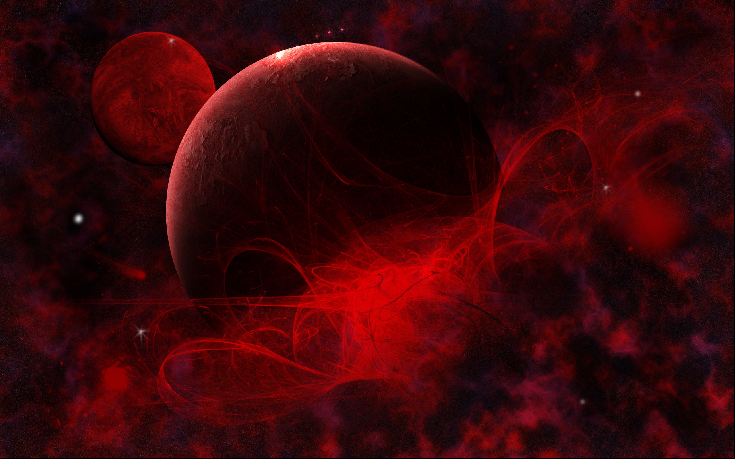 2560x1600 space | Red and Black Wallpapers