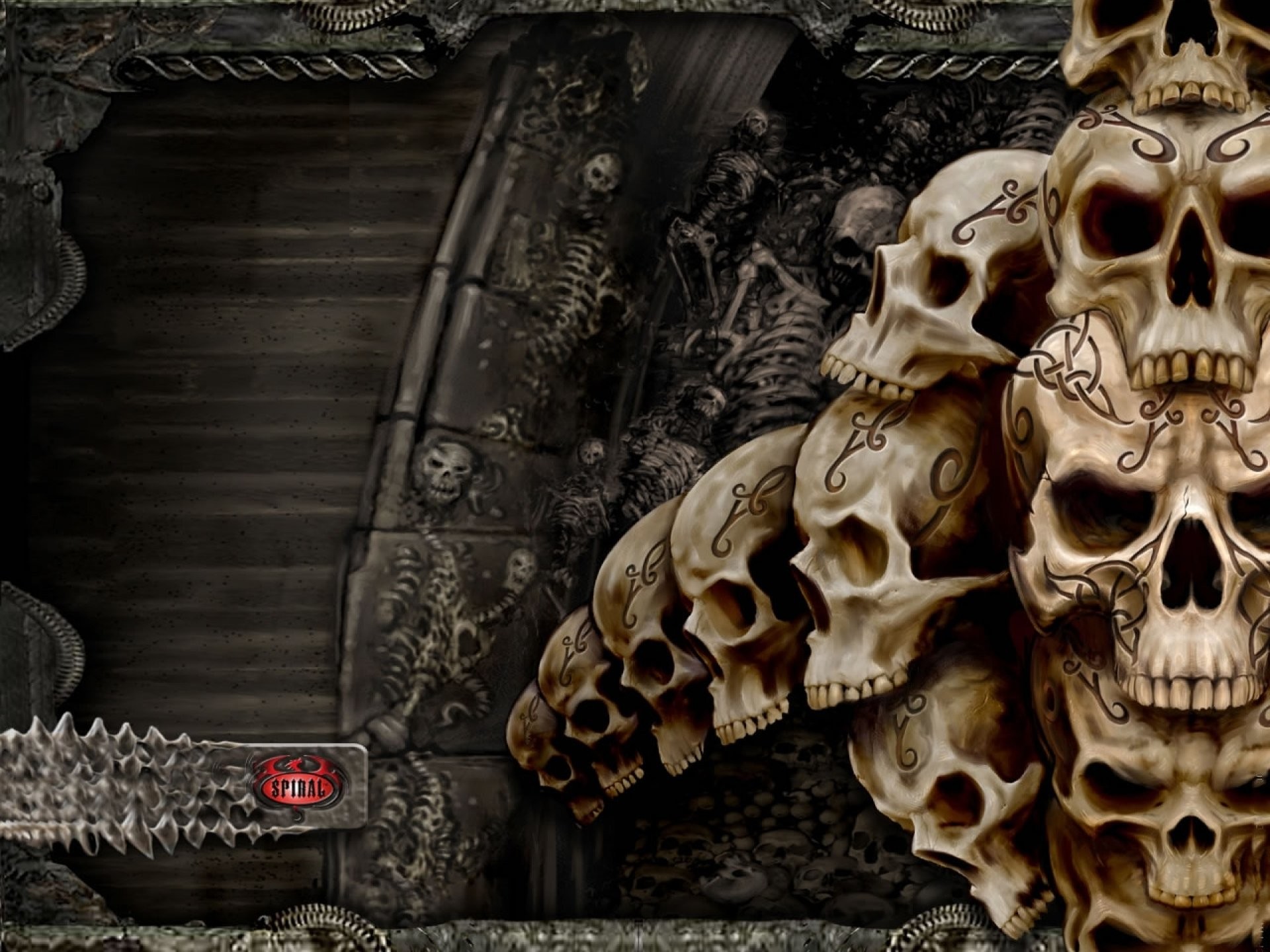 1920x1440 Dark skull evil horror skulls art artwork skeleton d wallpaper |   | 694829 | WallpaperUP