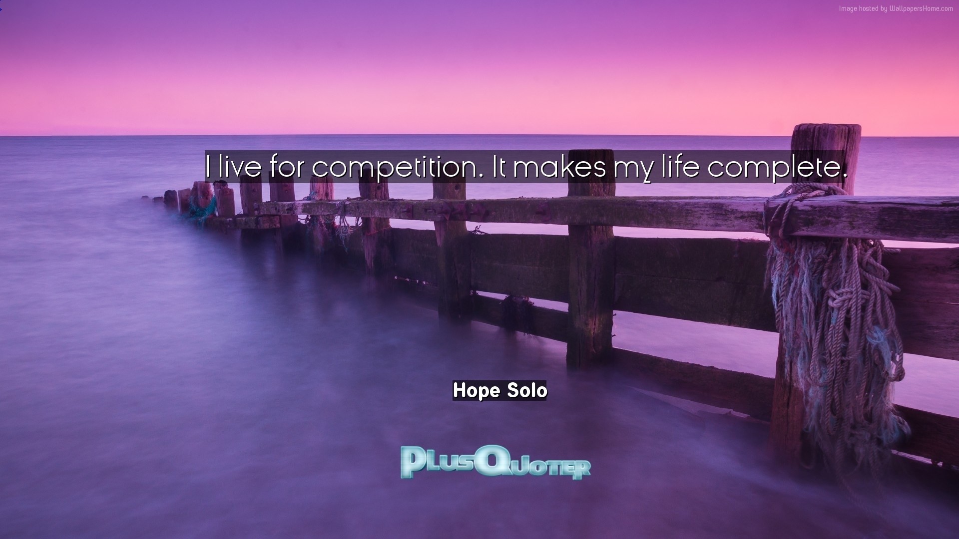 1920x1080 Download Wallpaper with inspirational Quotes- "I live for competition. It  makes my life