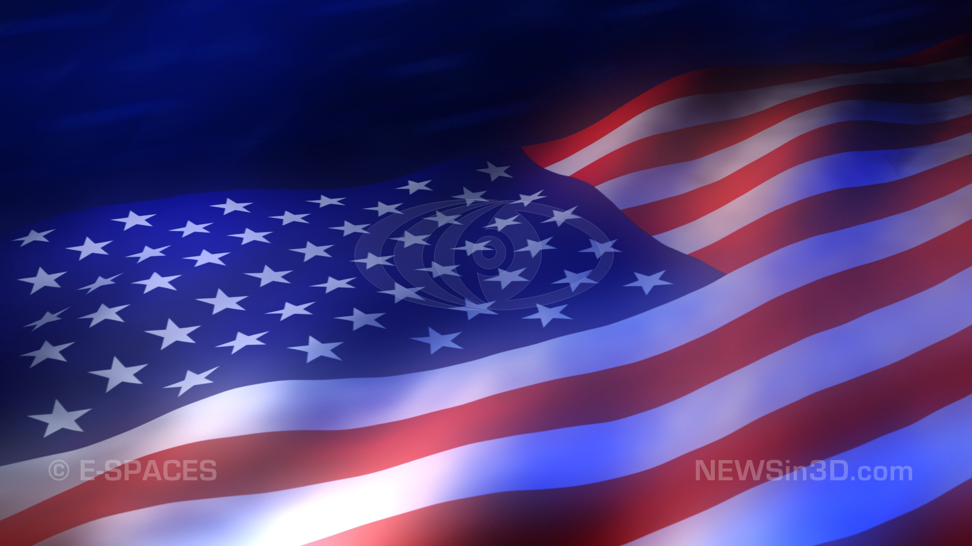 1920x1080 American flag animated background