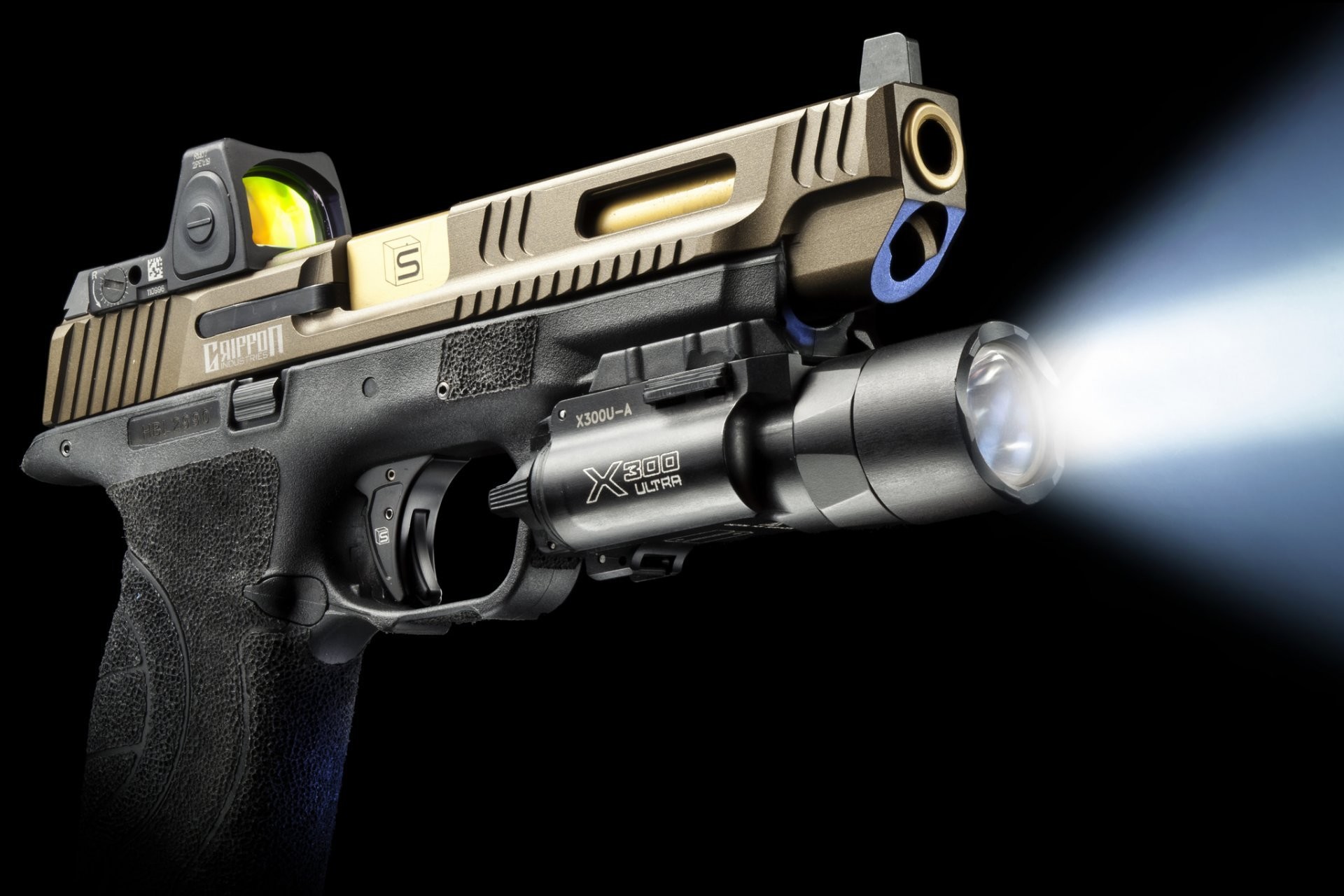 1920x1280 glock sai griffon gun flashlight light light weapon