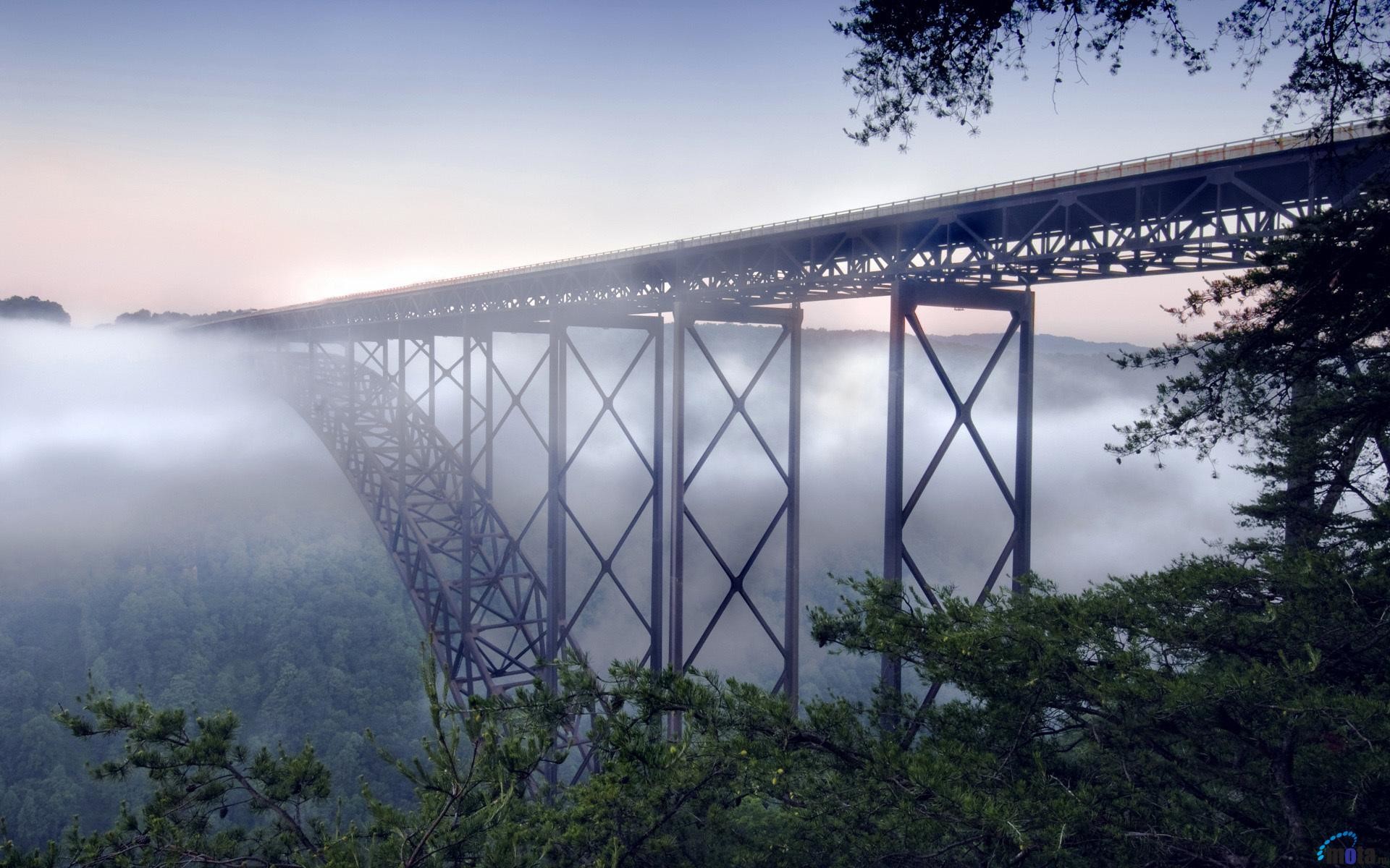 1920x1200 Download Wallpaper New River Gorge Bridge, West Virginia .