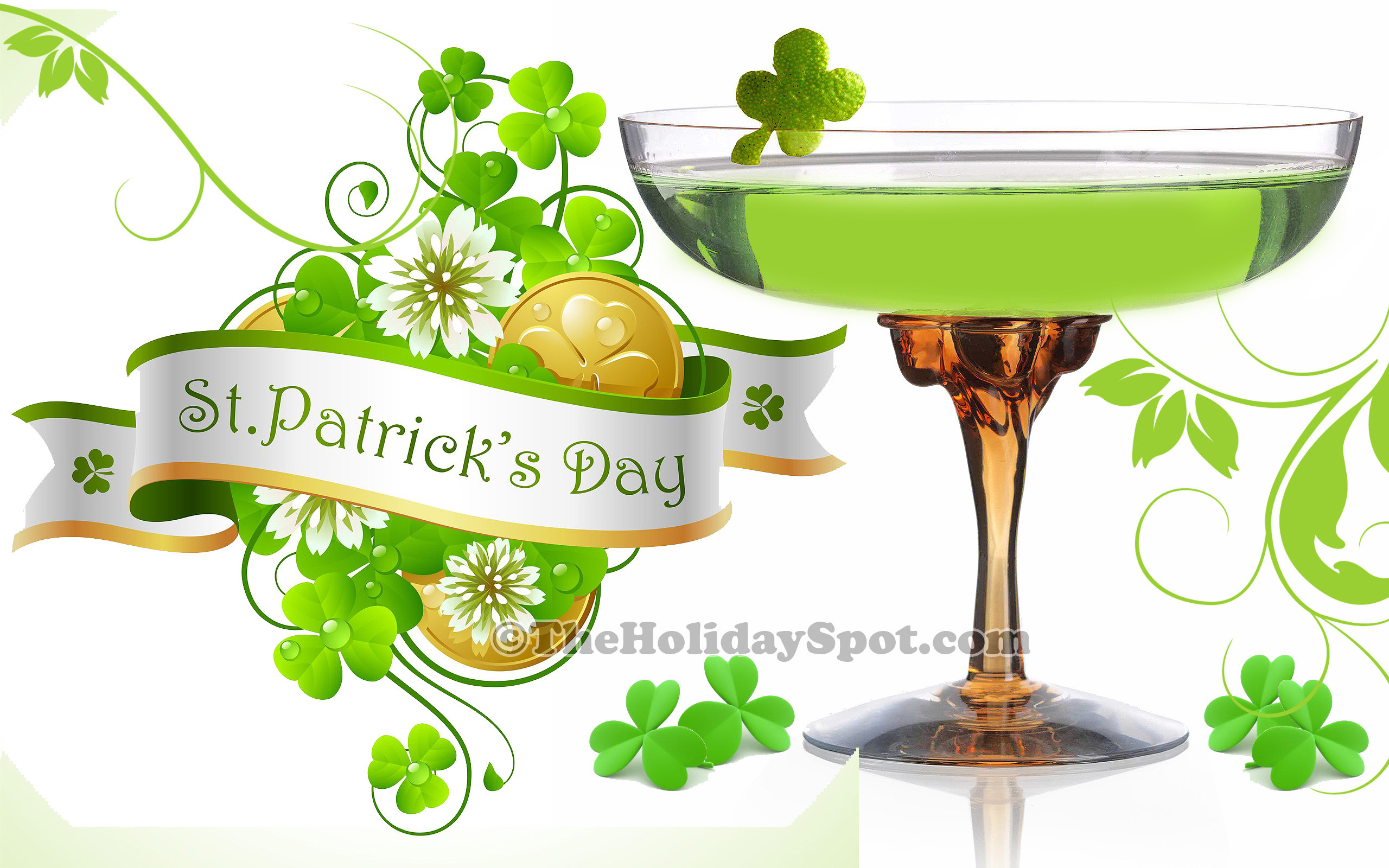 2560x1600 A beautiful illustration of St. Patrick's Day wallpaper