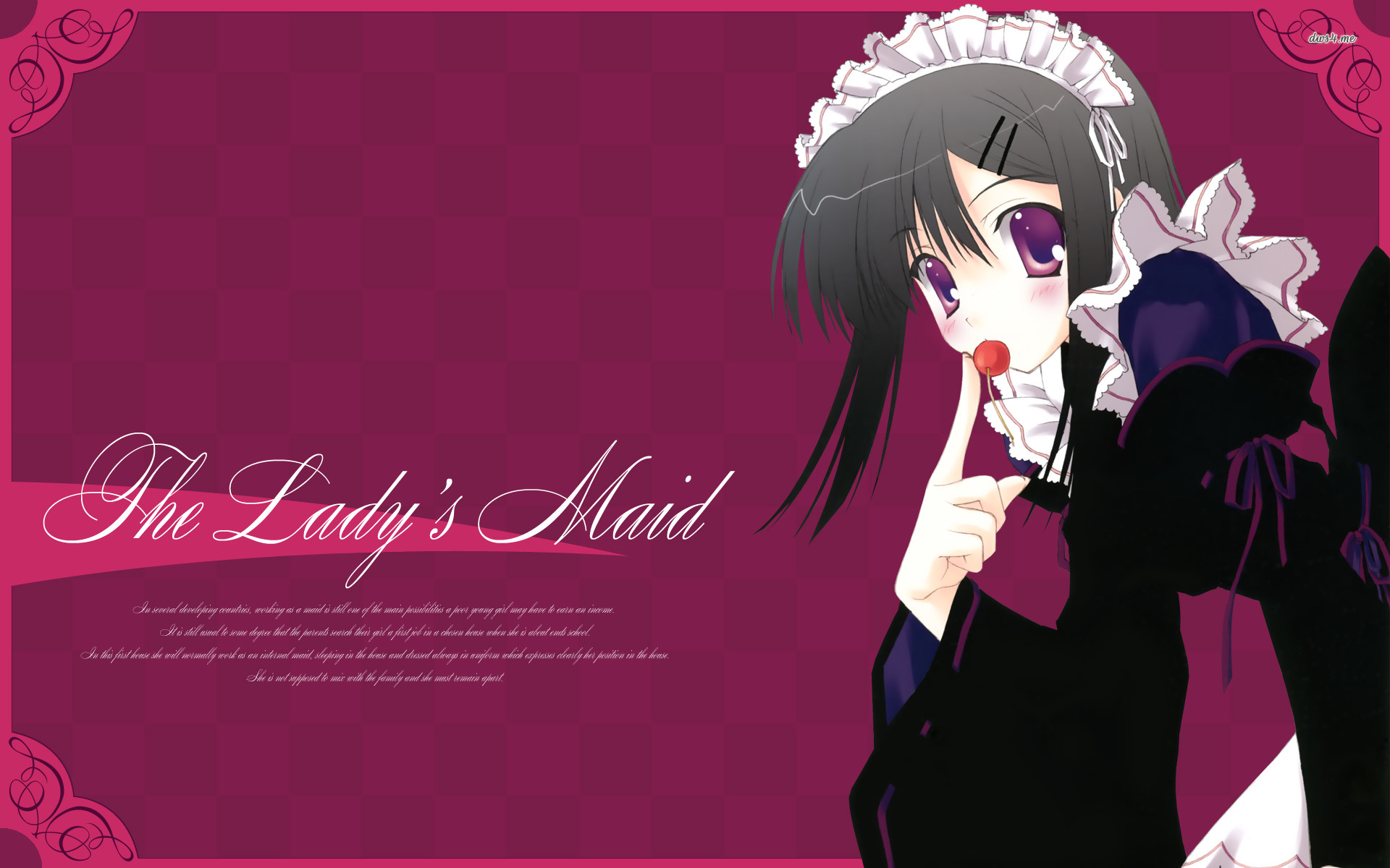 1920x1200 ... The lady's maid wallpaper  ...