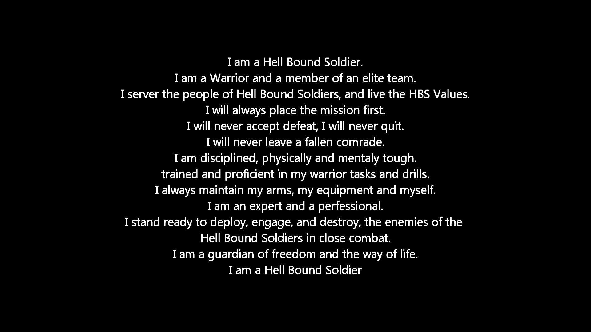 1920x1080 Hell Bound Soldiers Creed - YouTube