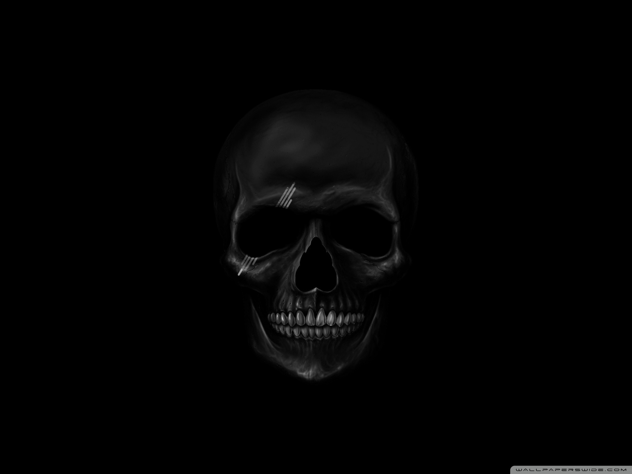 2048x1536 black skulls wallpaper
