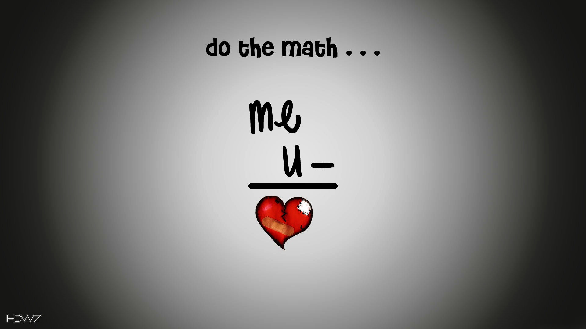1920x1080 broken heart formula do the math me you