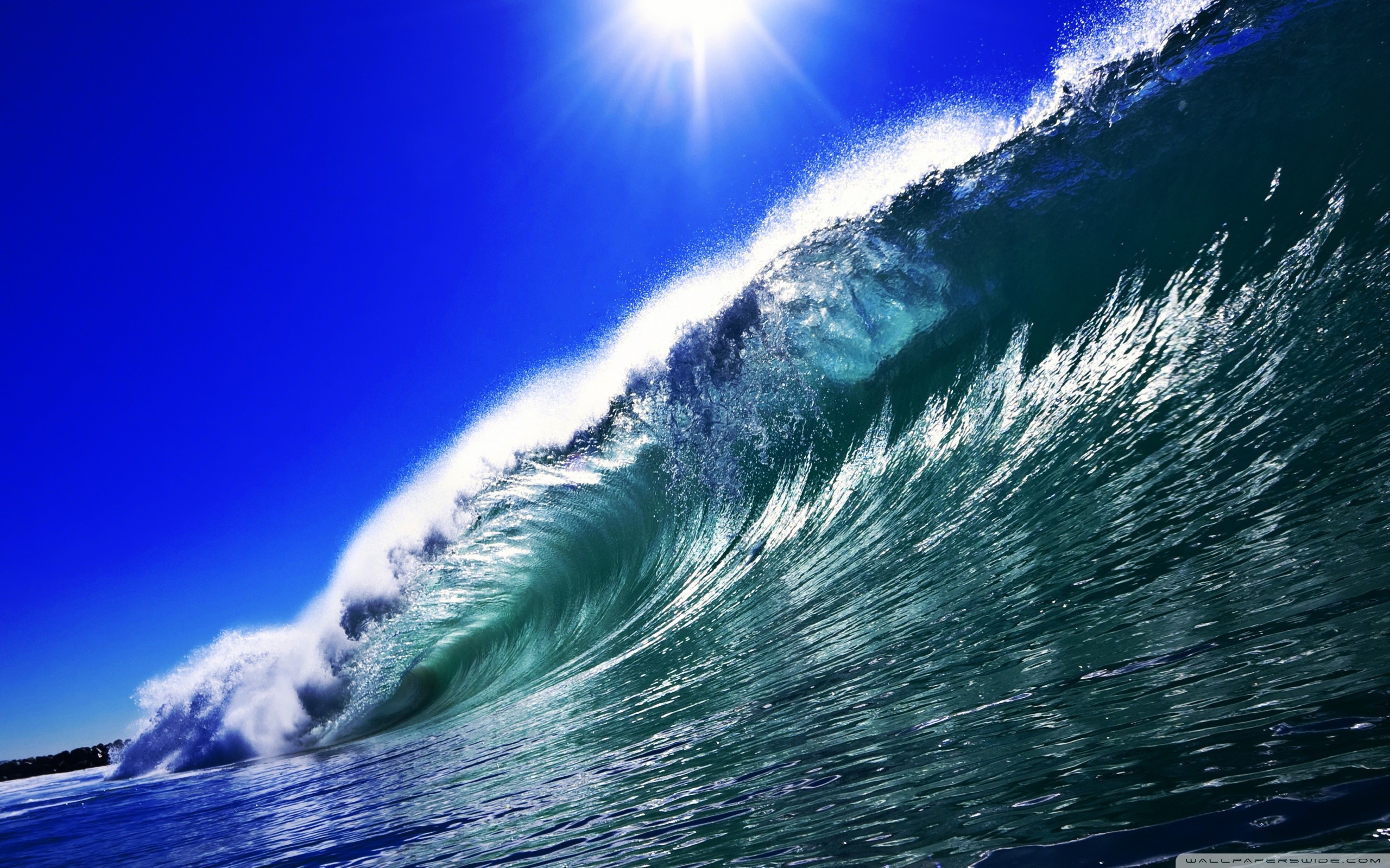 2560x1600 Ocean Waves Wallpaper For Android #EeT
