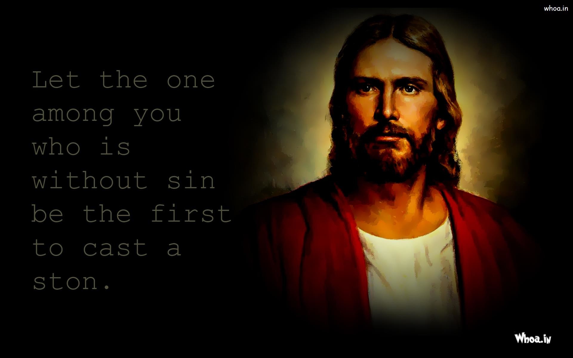1920x1200 WhatsAppGoogle +. Jesus Christ Painting With Quotes HD Wallpaper