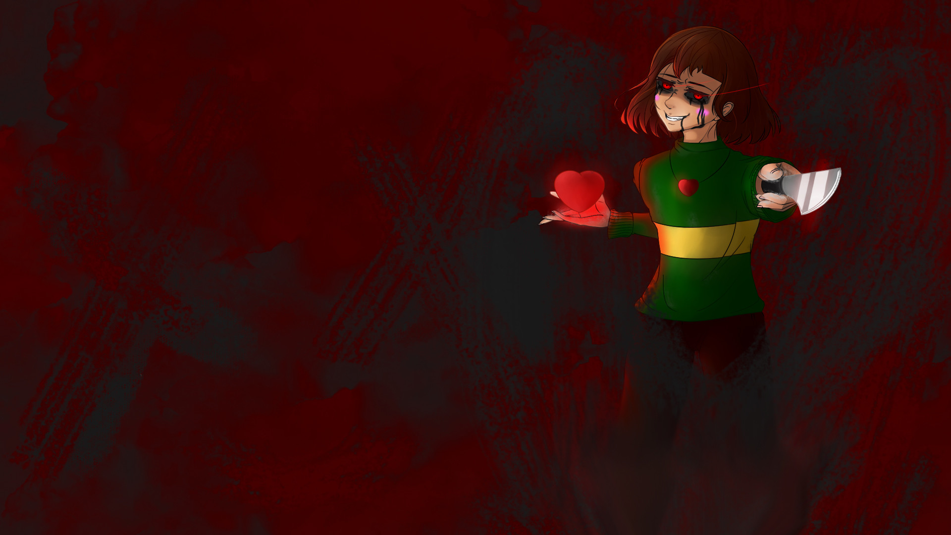 1920x1080 Chara - The World is Ending (Undertale Wallpaper) by DigitalColdI on .