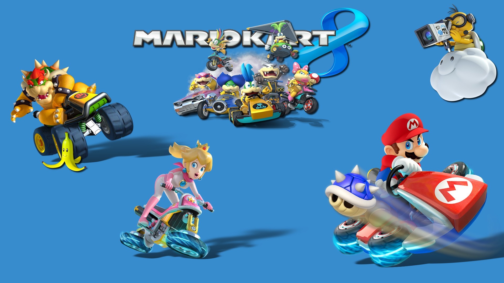1920x1080 Mario Kart 8, Video Games, Toad (character), Mario Bros., Princess Peach,  Nintendo Wallpapers HD / Desktop and Mobile Backgrounds