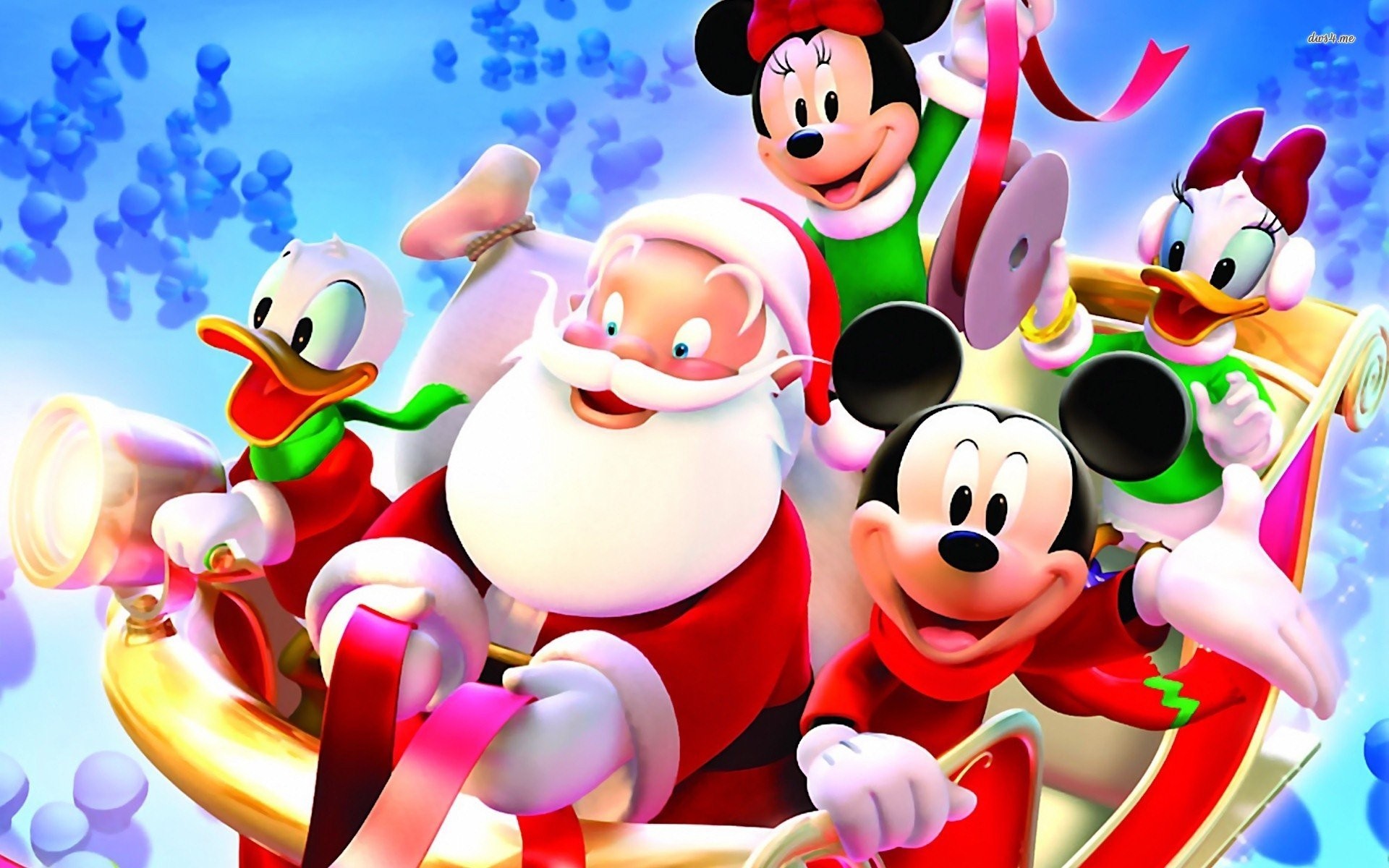 1920x1200 Christmas merry christmas santa santa claus mickey mouse minnie mouse daffy  duck disney.