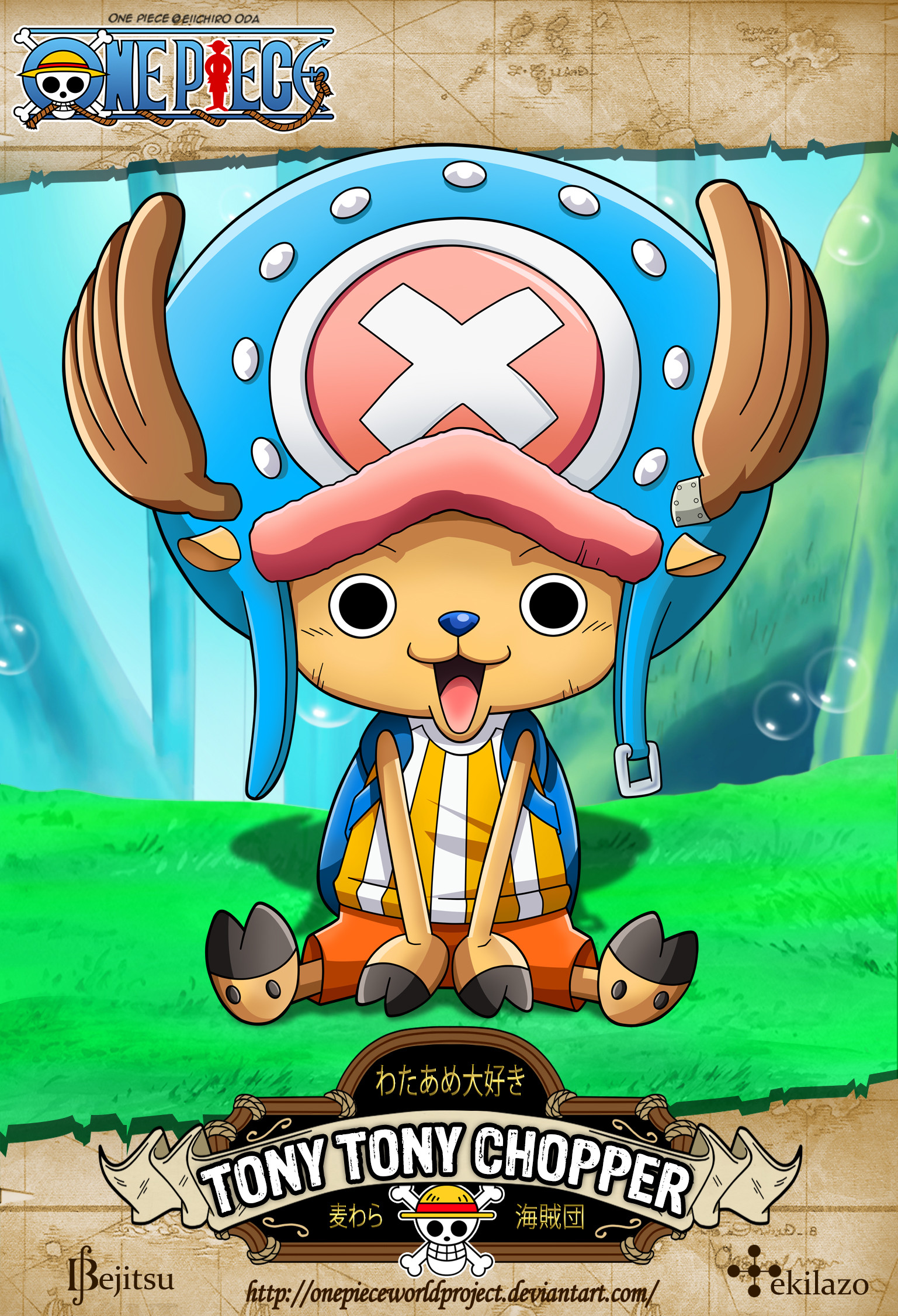1537x2252 Tags: Anime, Onepieceworldproject, ONE PIECE, Tony Tony Chopper, Reindeer,  Vector