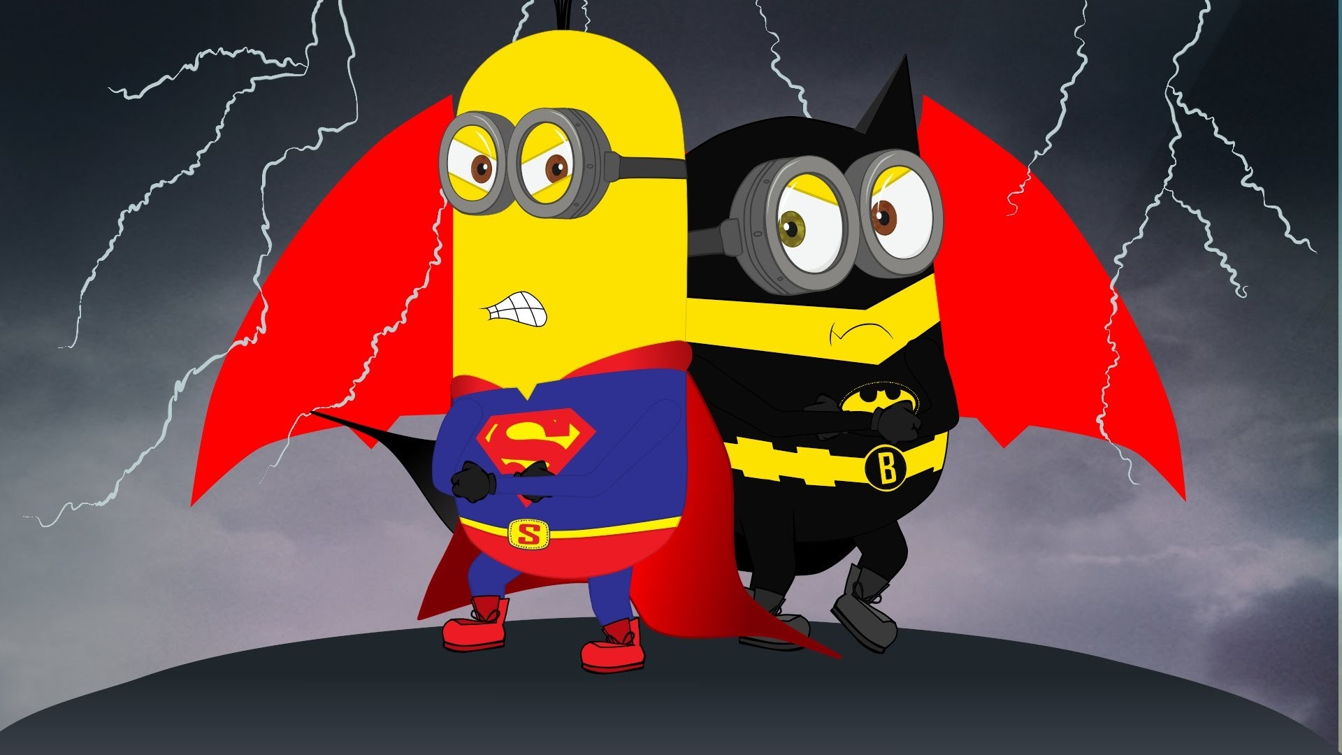 1920x1080 Minions - Compilation of All #minions Superhero Adventures Mini Movies ~  Funny Cartoon [HD] 1080p - YouTube