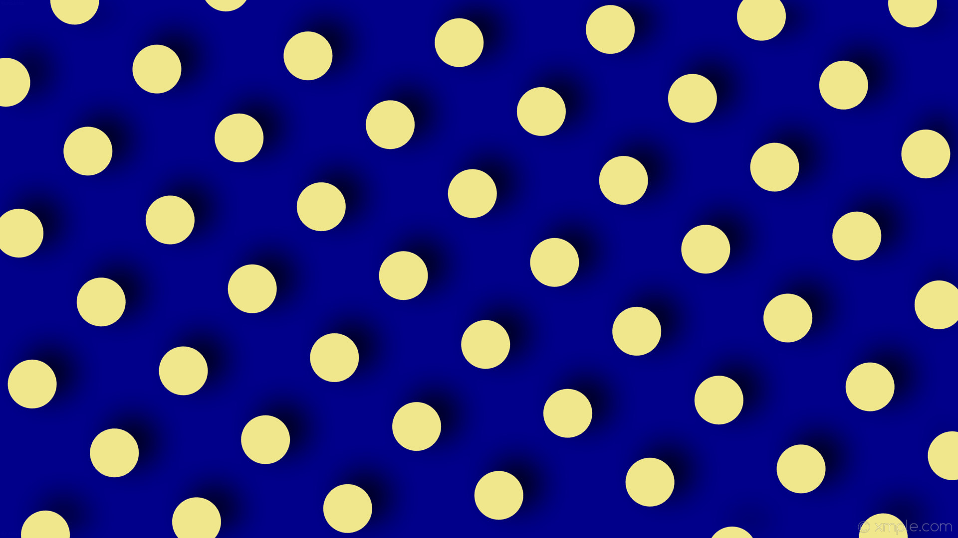 1920x1080 wallpaper dots drop shadow blue yellow polka dark blue khaki #00008b  #f0e68c 50Â°