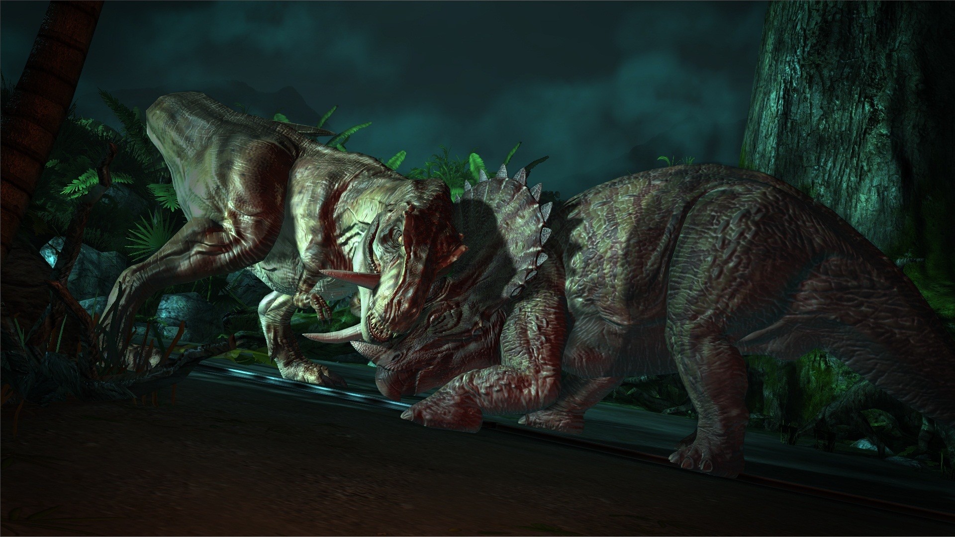 1920x1080 Image - T-Rex vs Trike JP Telltale.jpg | Jurassic Park wiki | FANDOM  powered by Wikia