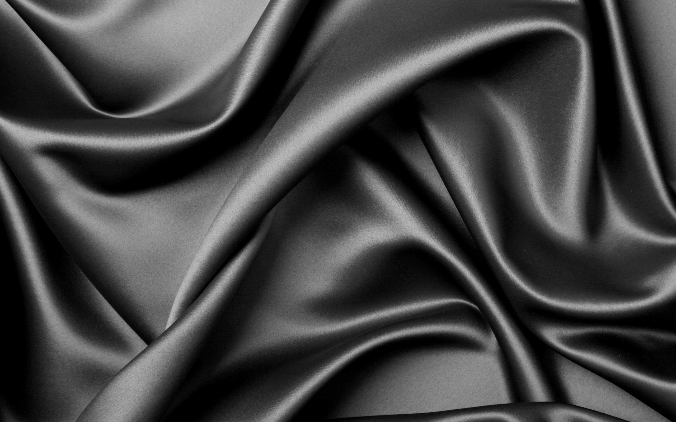 2560x1600 Black Textures Elegant Silk Theme Wallpaper
