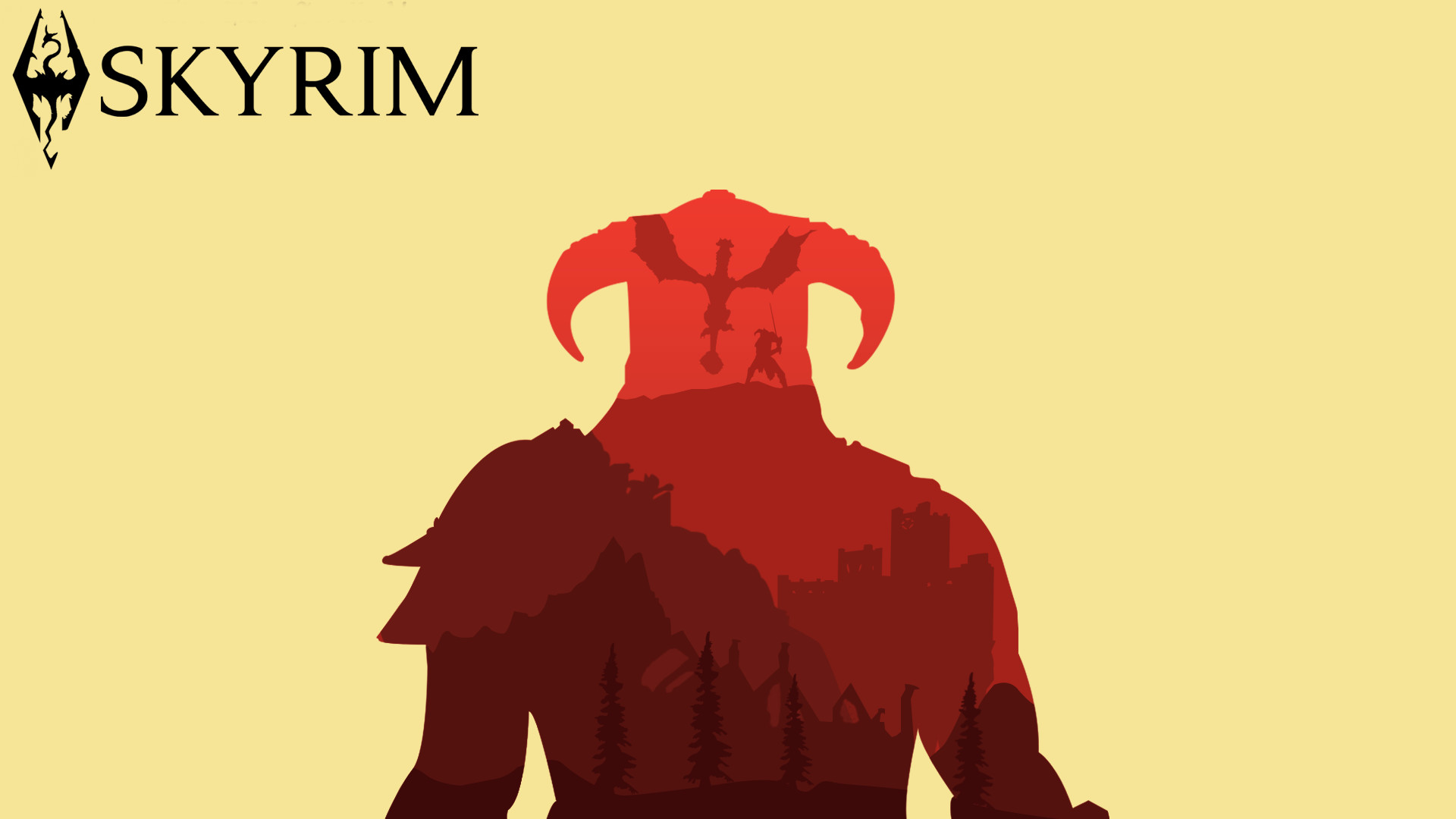 1920x1080 Just finished off a Skyrim wallpaper- thoughts?