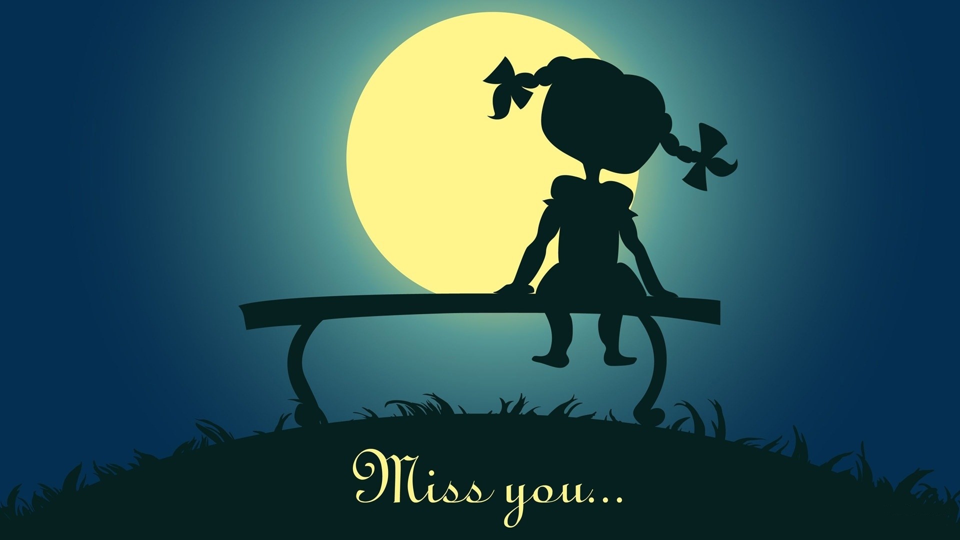 1920x1080 I Miss U Wallpapers With Cartoon Images I Miss You Wallpaper