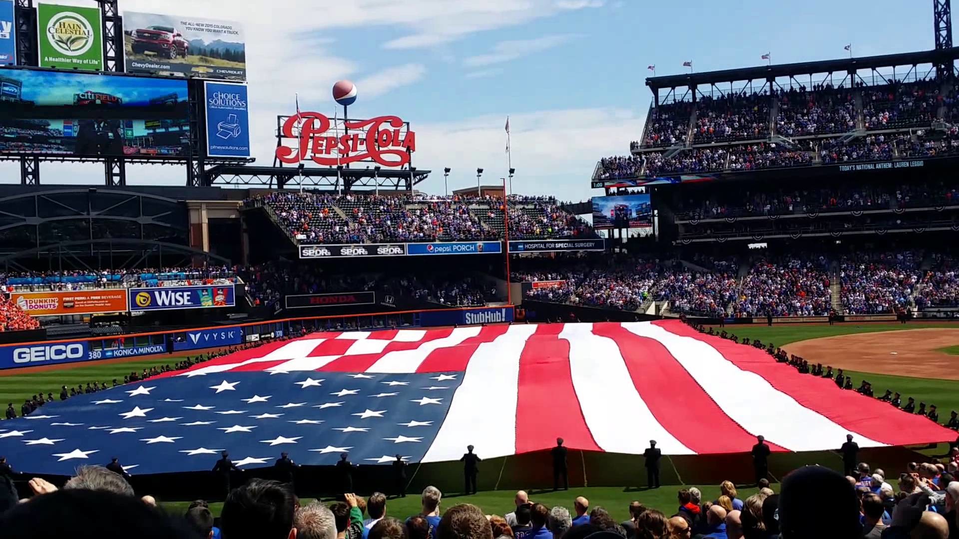 1920x1080 New York Mets 2015 opening day ceremony