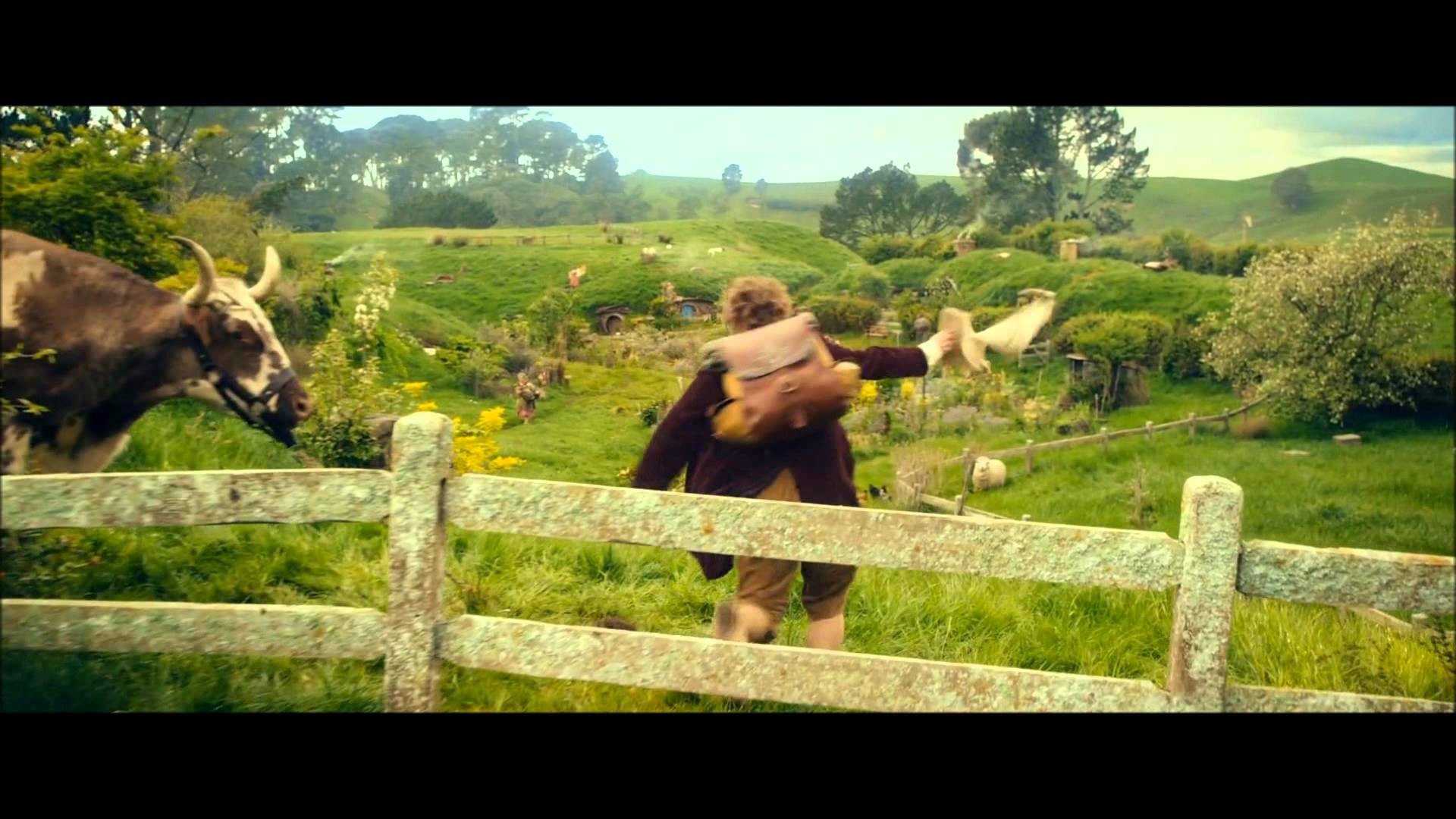 1920x1080 The Hobbit: An Unexpected Journey - Bilbo running through the Shire -  YouTube