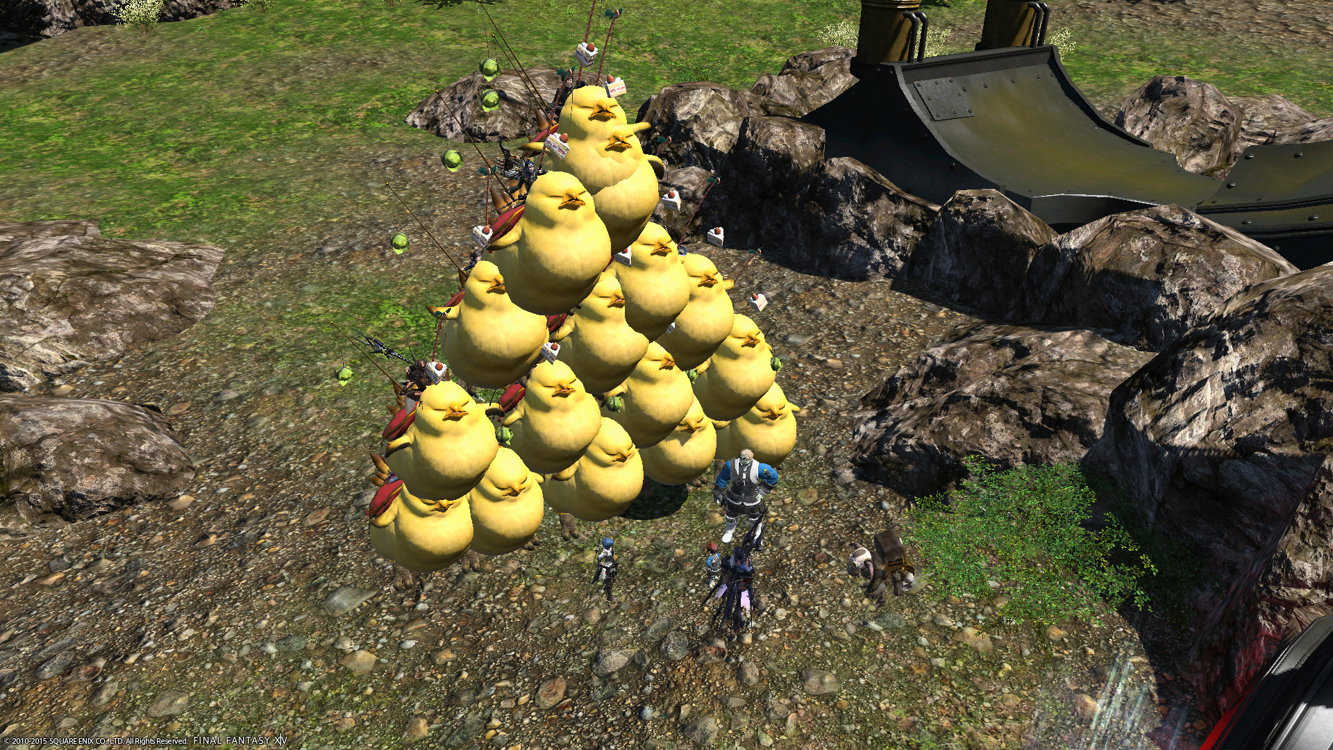 1920x1080 FFXIV Fat Chocobo Party.