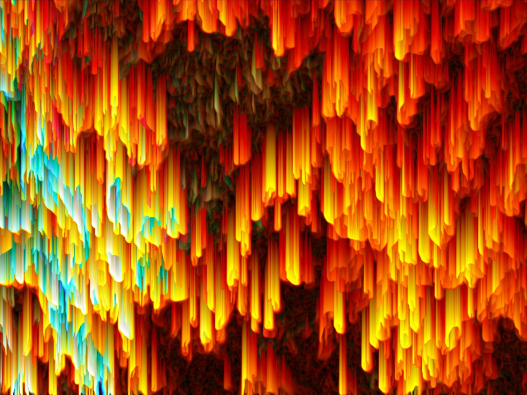 2048x1536 Fire Falling From The Sky Fractal Ultra HD Wallpaper Background Image  DOWNLOAD this and many other