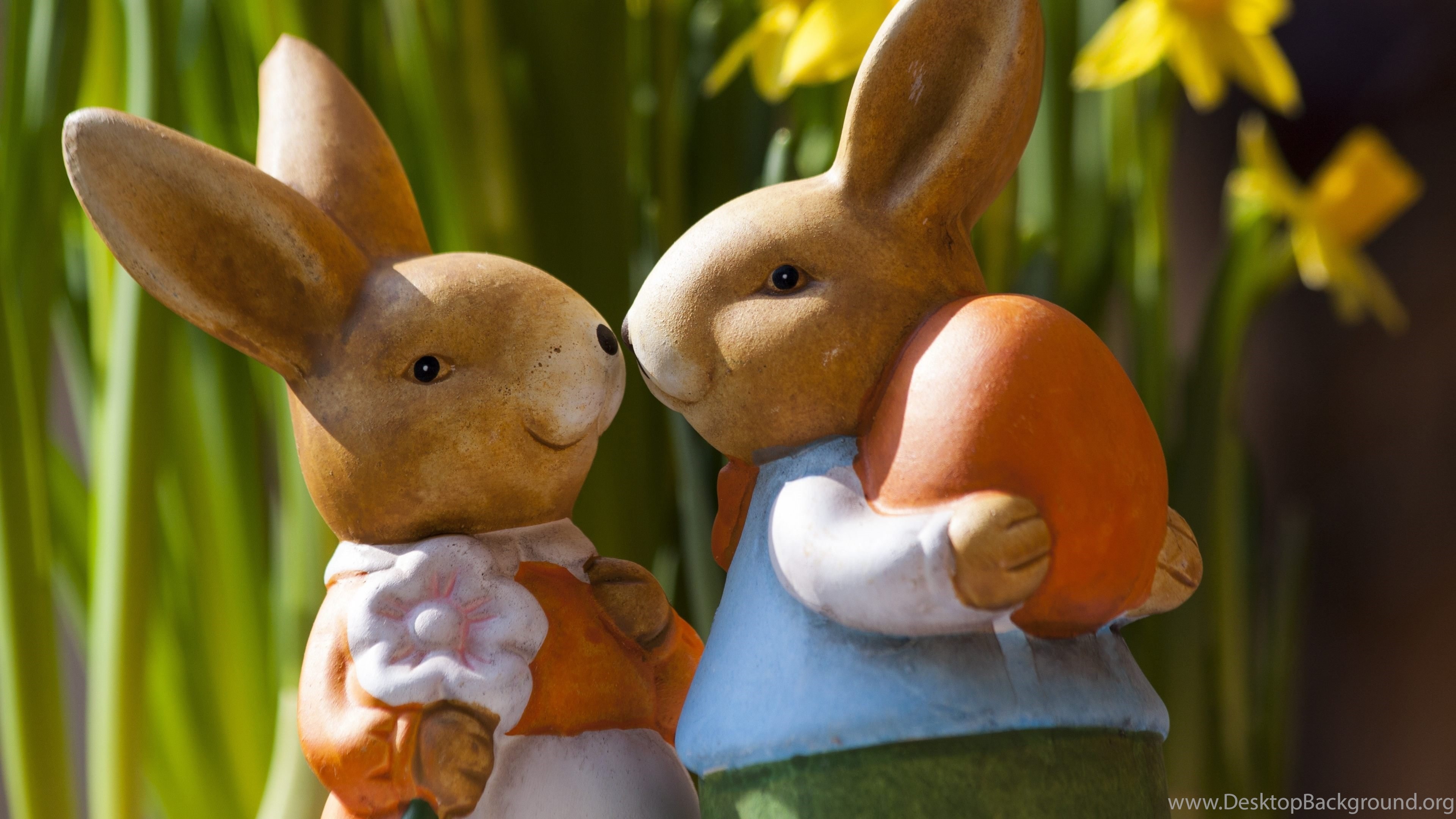 3840x2160 Easter Bunnies Cute Wallpapers For Desktop Of Easter Rabbit