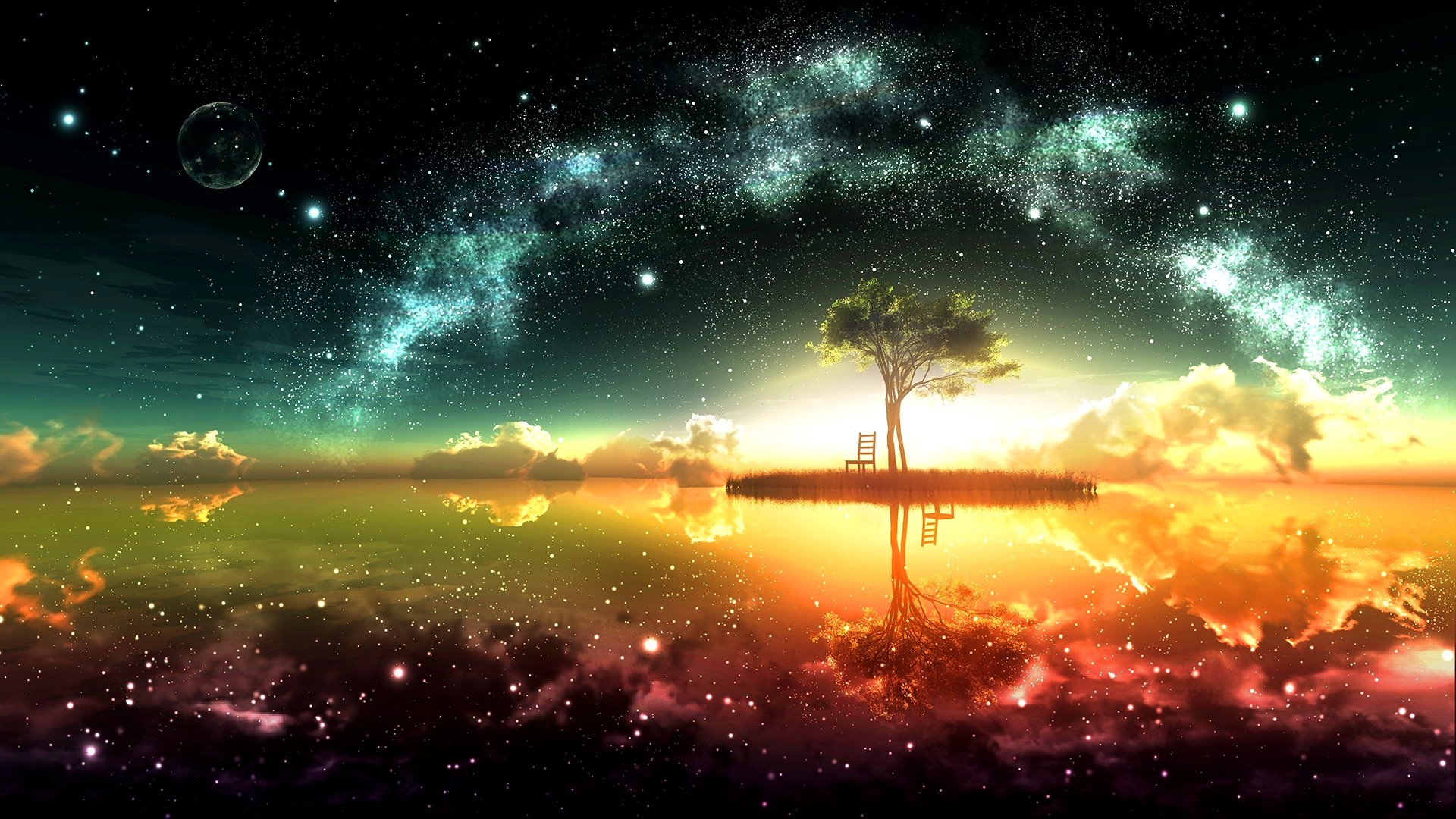 1920x1080 Surreal Space Wallpaper