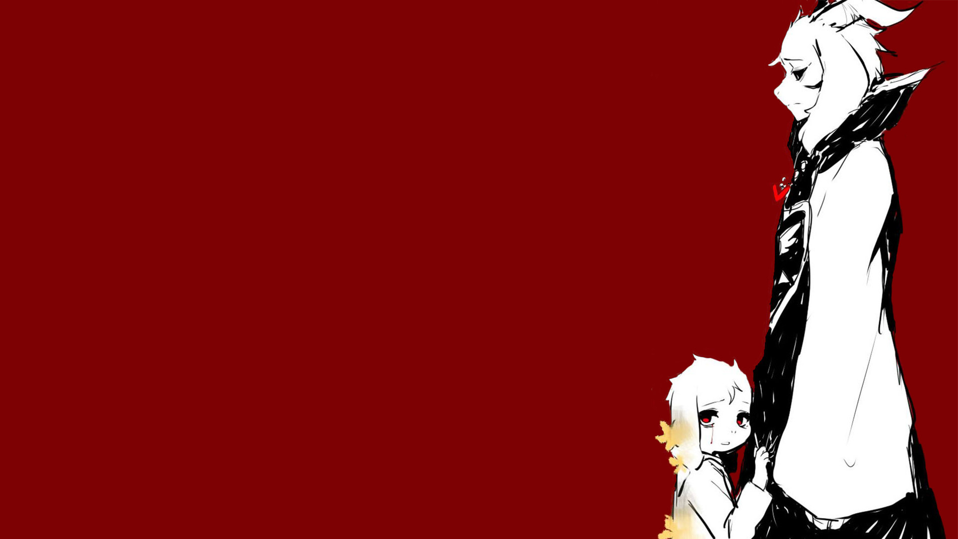 1920x1080 Anime  Undertale Asriel Dreemurr simple background