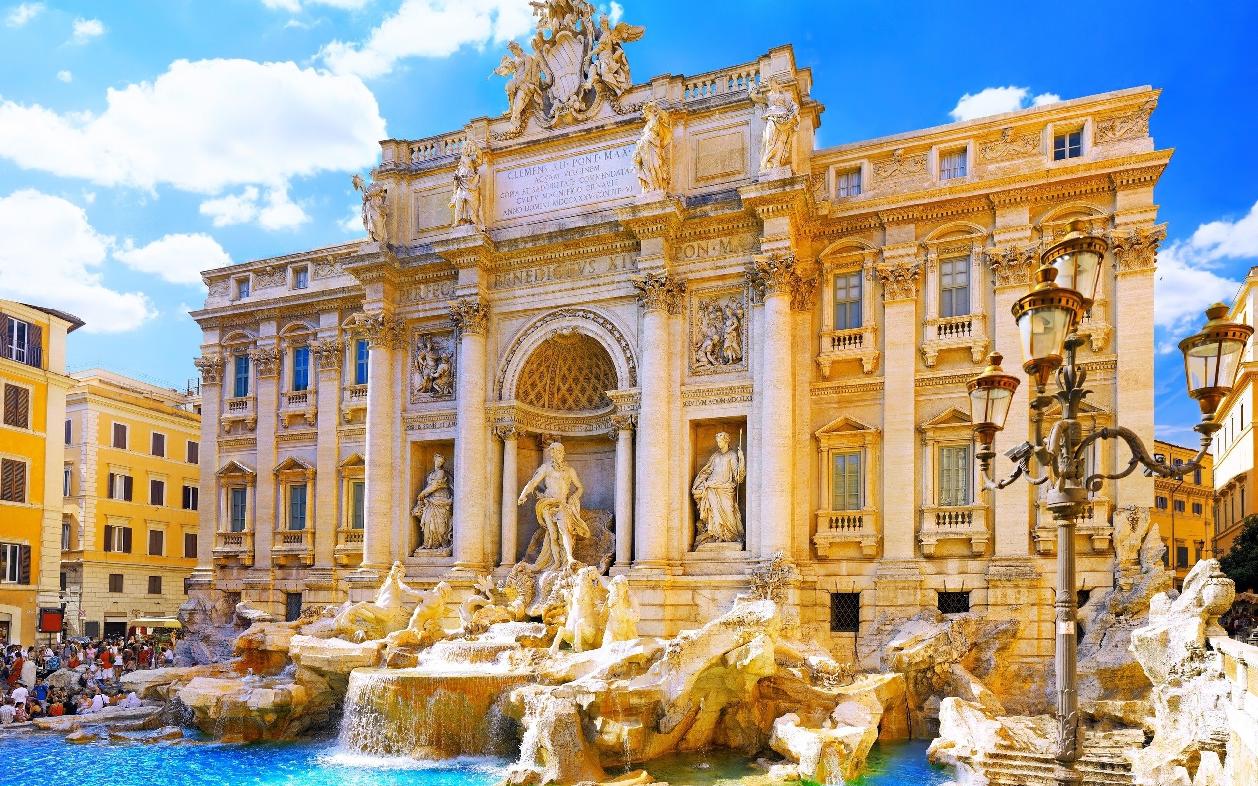 2560x1600 Fontana di Trevi Rome Italy Wallpapers