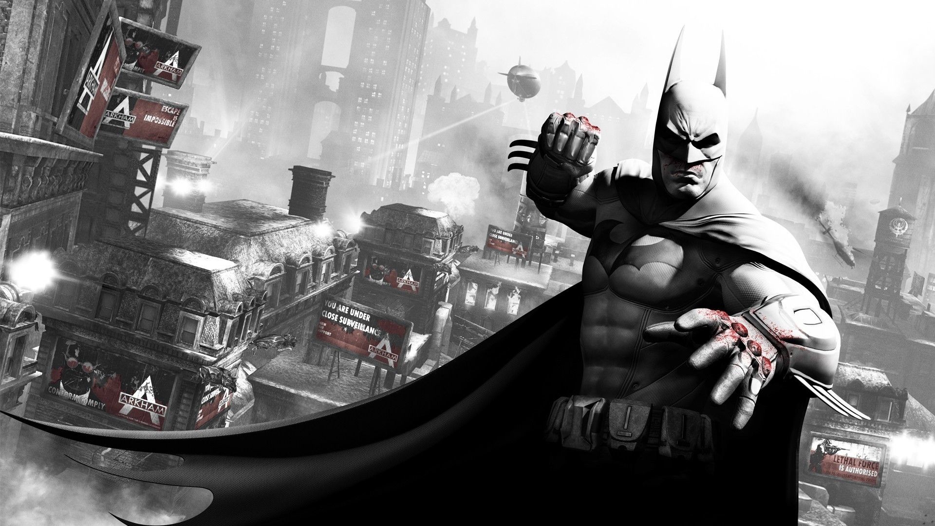 1920x1080 Download Wallpaper  Batman arkham city, Character, Blood .