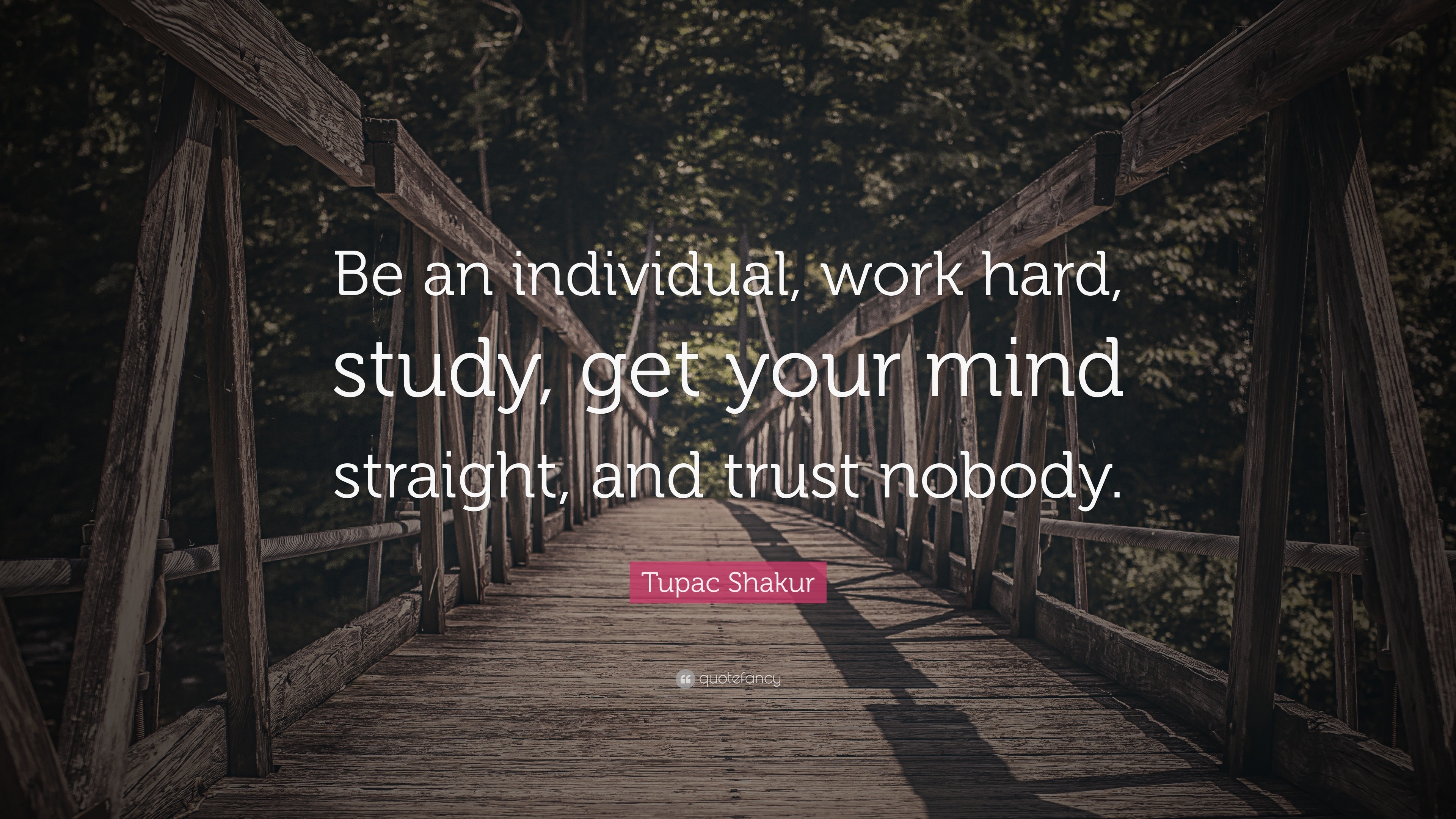3840x2160 Hard Work Quotes: “Be an individual, work hard, study, get your