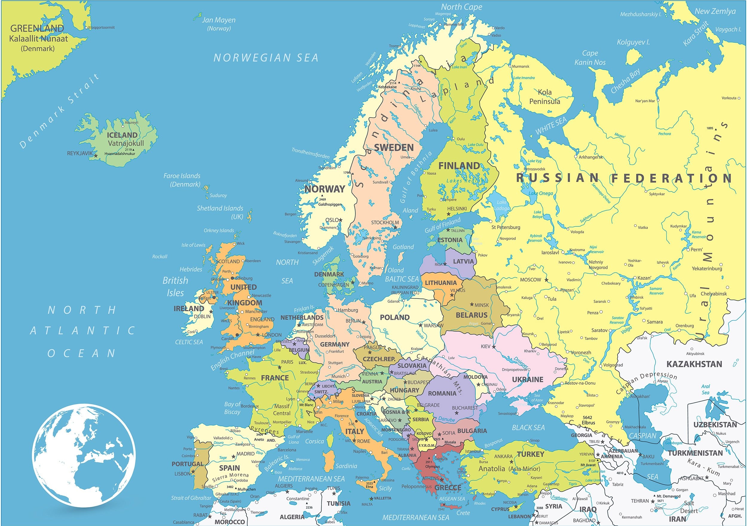 2500x1761 Europe Map Europe Map Europe Map Wallpapers Wallpaper