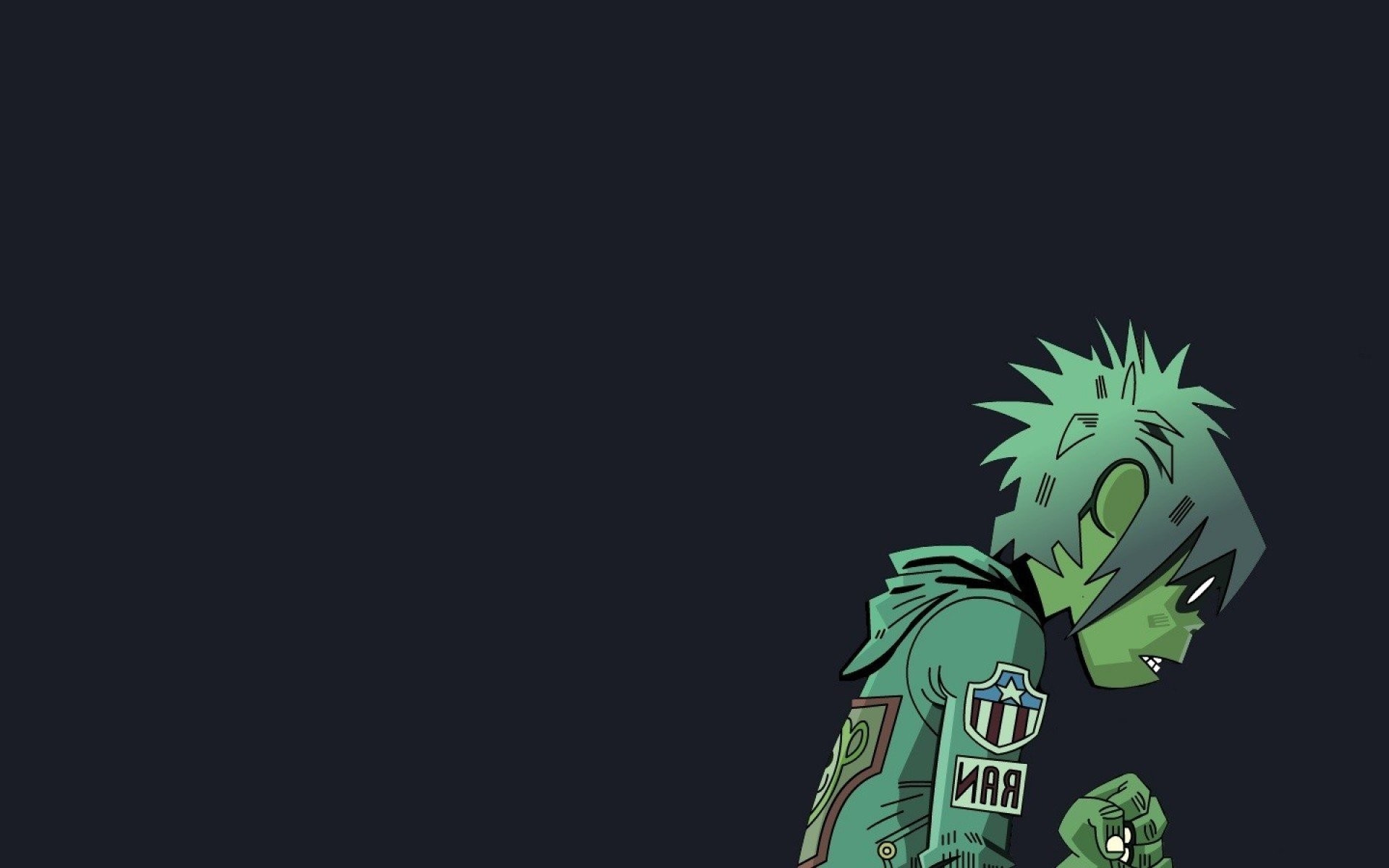1920x1200 1080x1920 Couldn't find a good Gorillaz phone wallpaper, made my own.