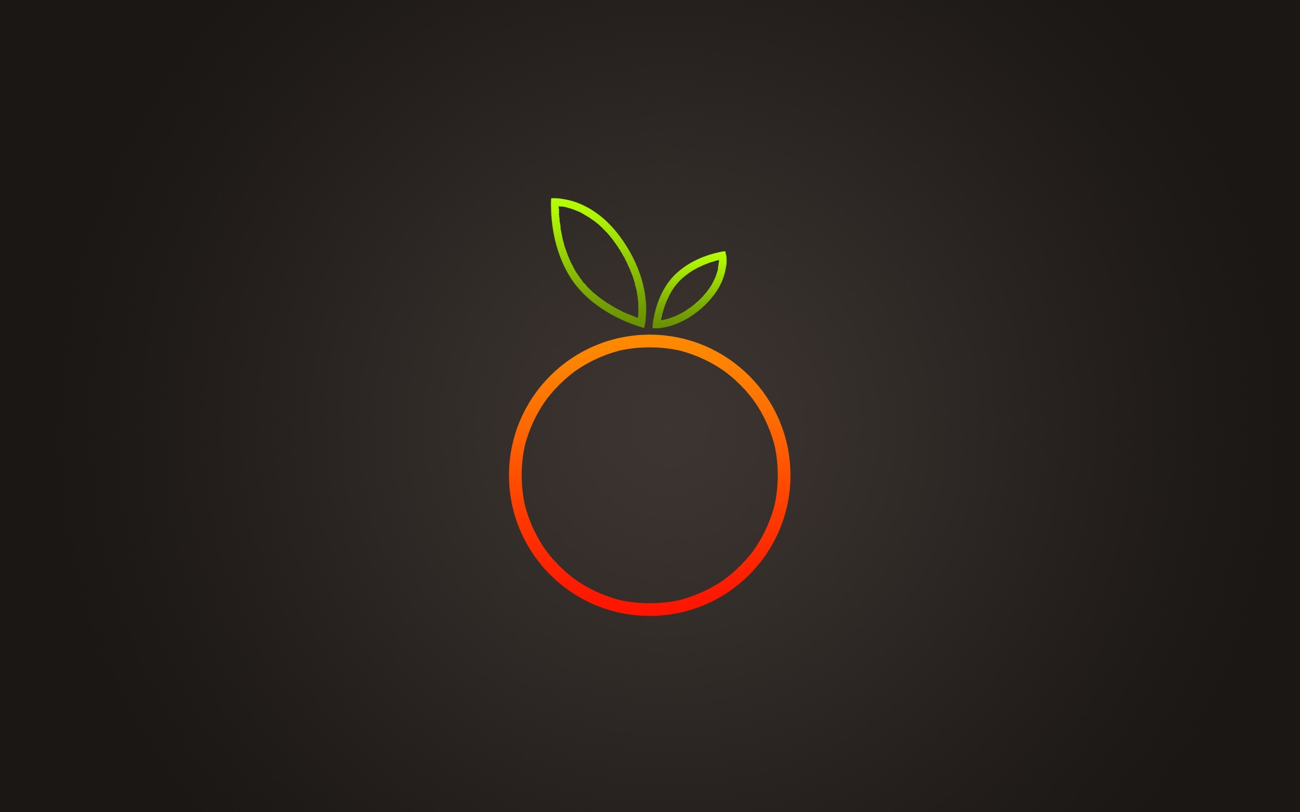 2560x1600 orange logo wallpaper #13075