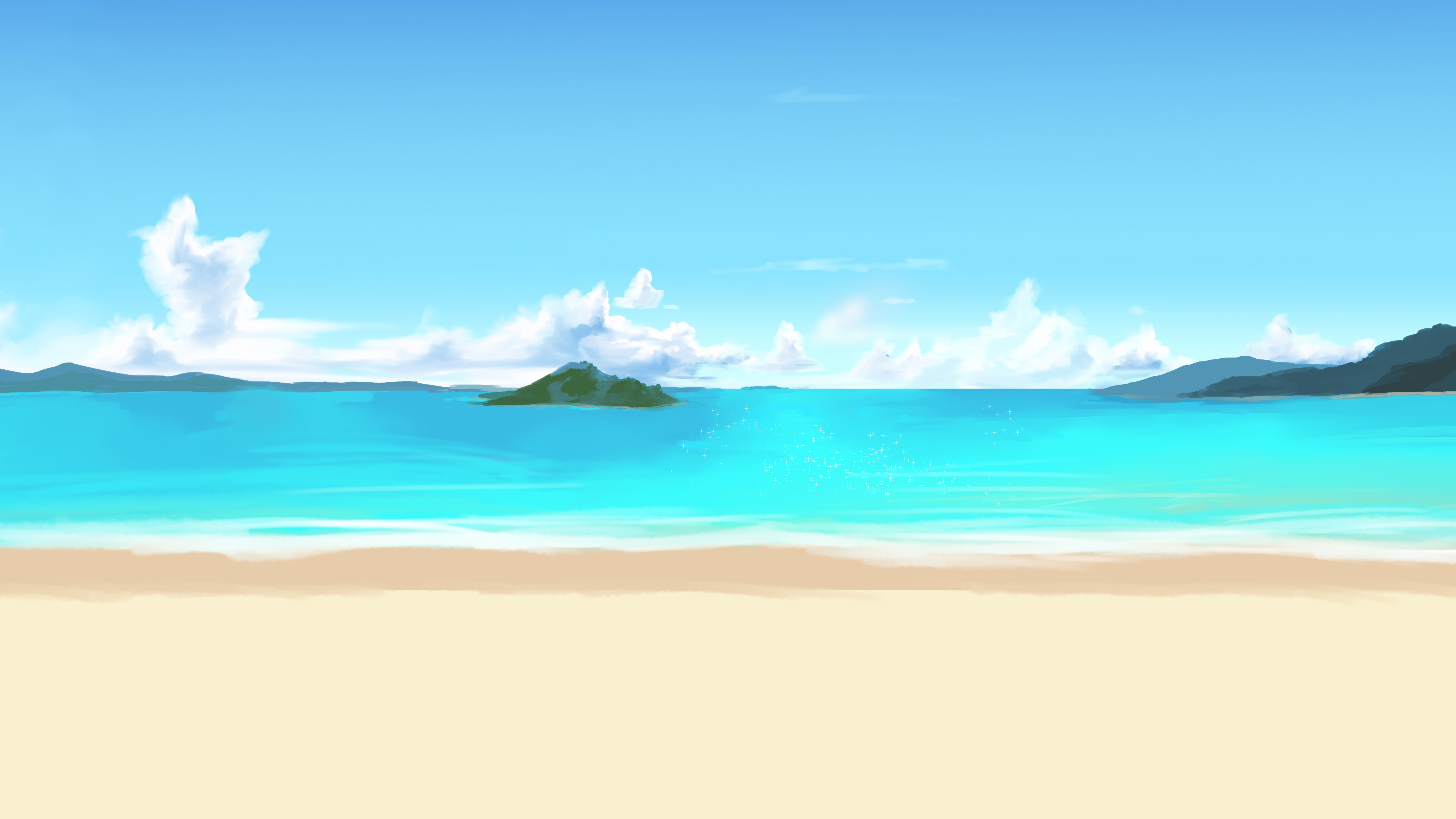3840x2160 Yet Another Beach Background by wbd
