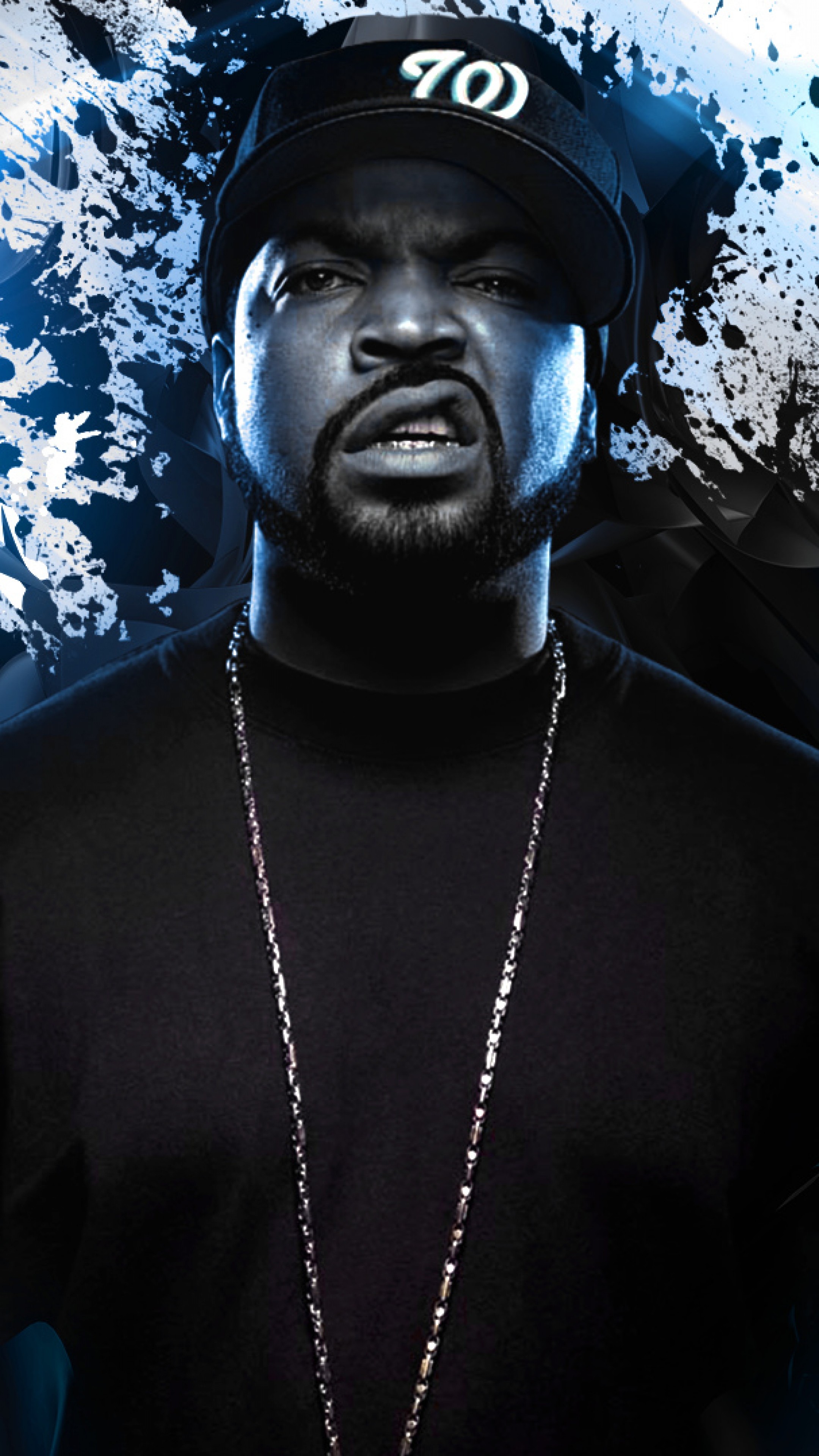 2160x3840  Wallpaper ice cube, rapper, musician, abstraction