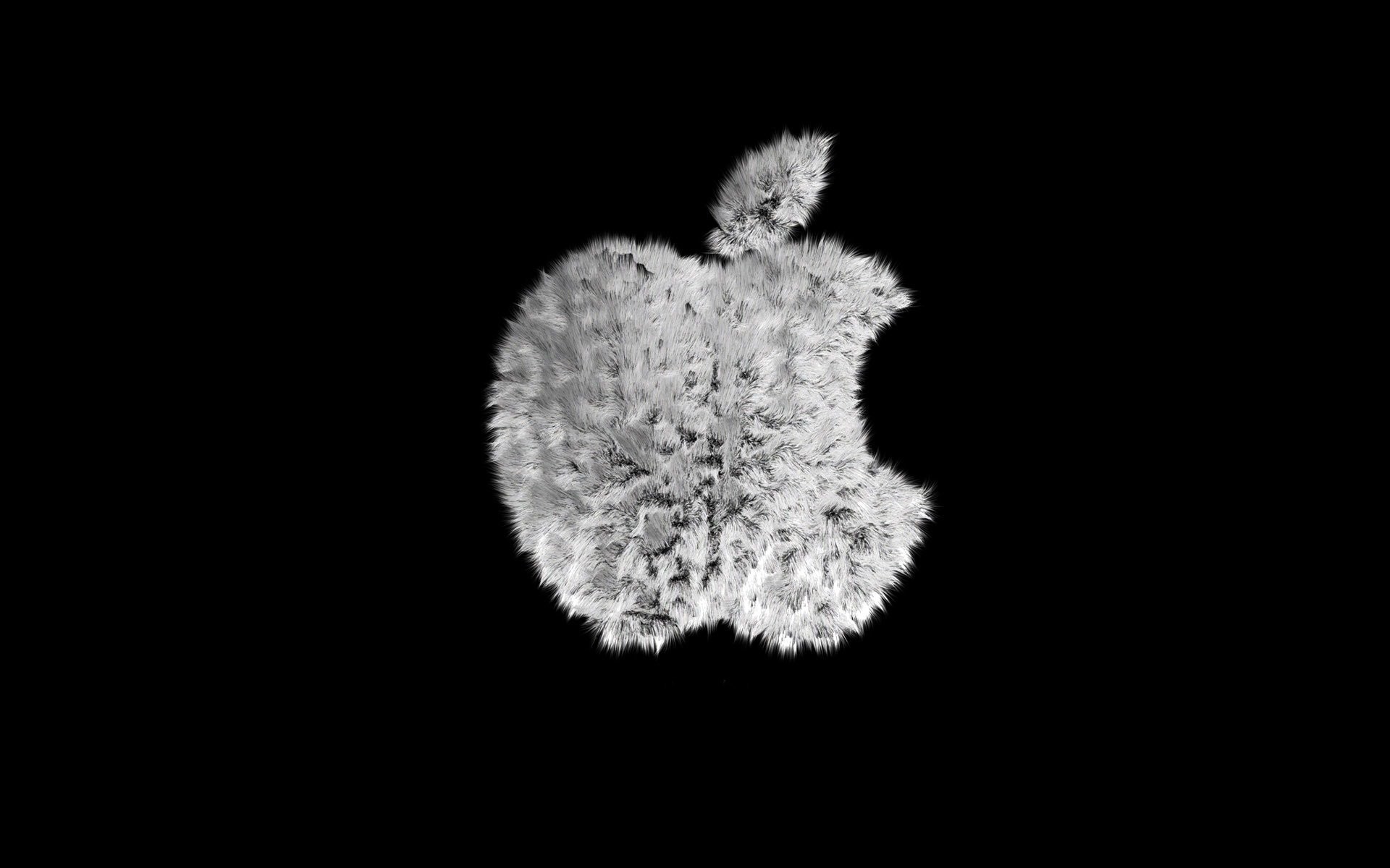 1920x1200 Furry Apple Logo
