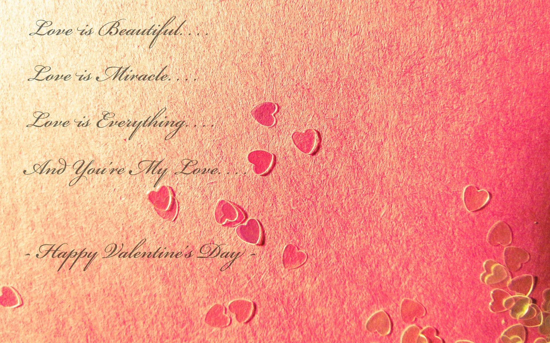 1920x1200 Love is Beautiful Happy Valentines Day quote pictures