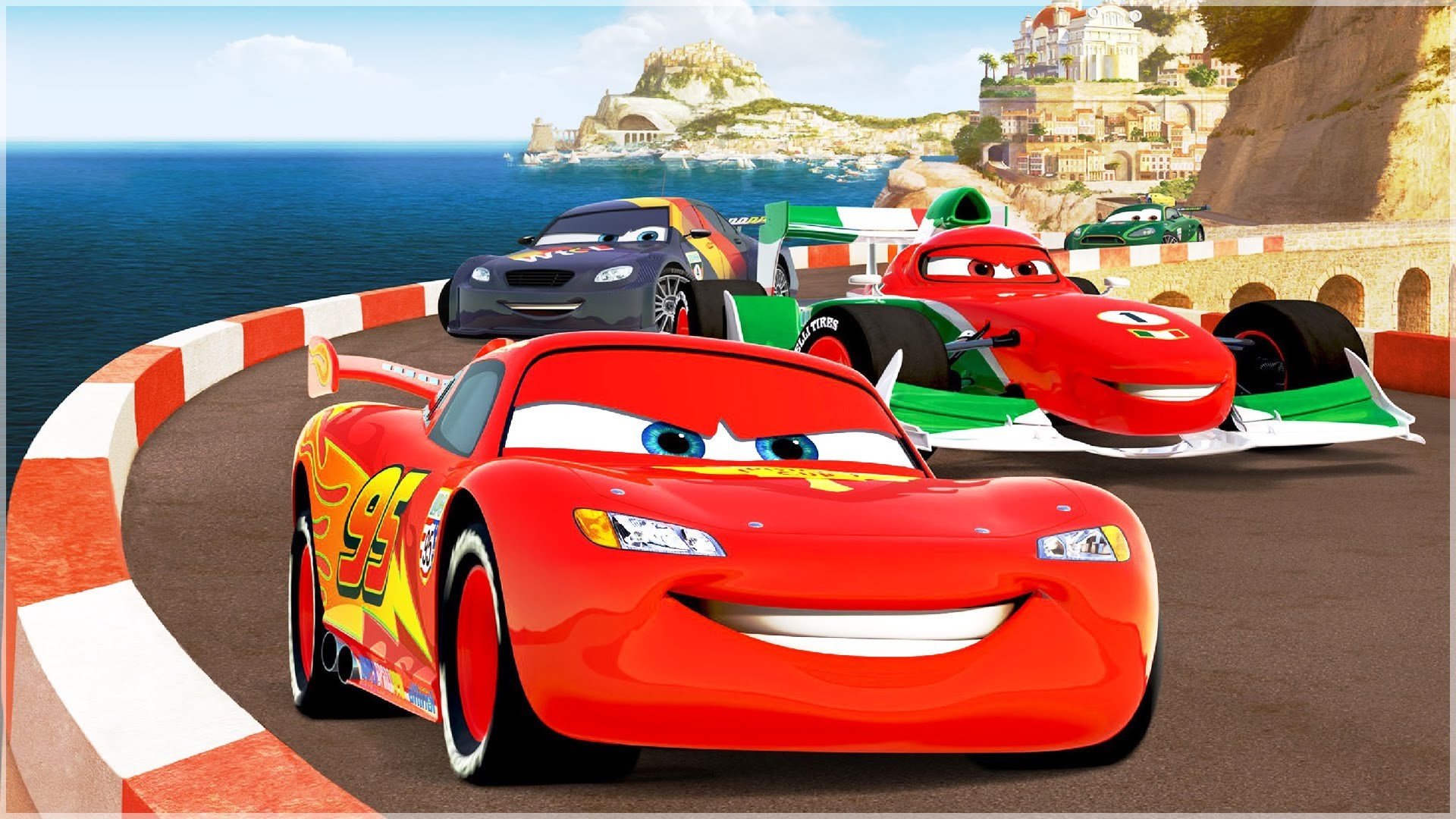 1920x1080 LIGHTNING McQueen Learn Colors (Green, Red, Orange, Blue, Purple, Yellow)  With Hulk Smash