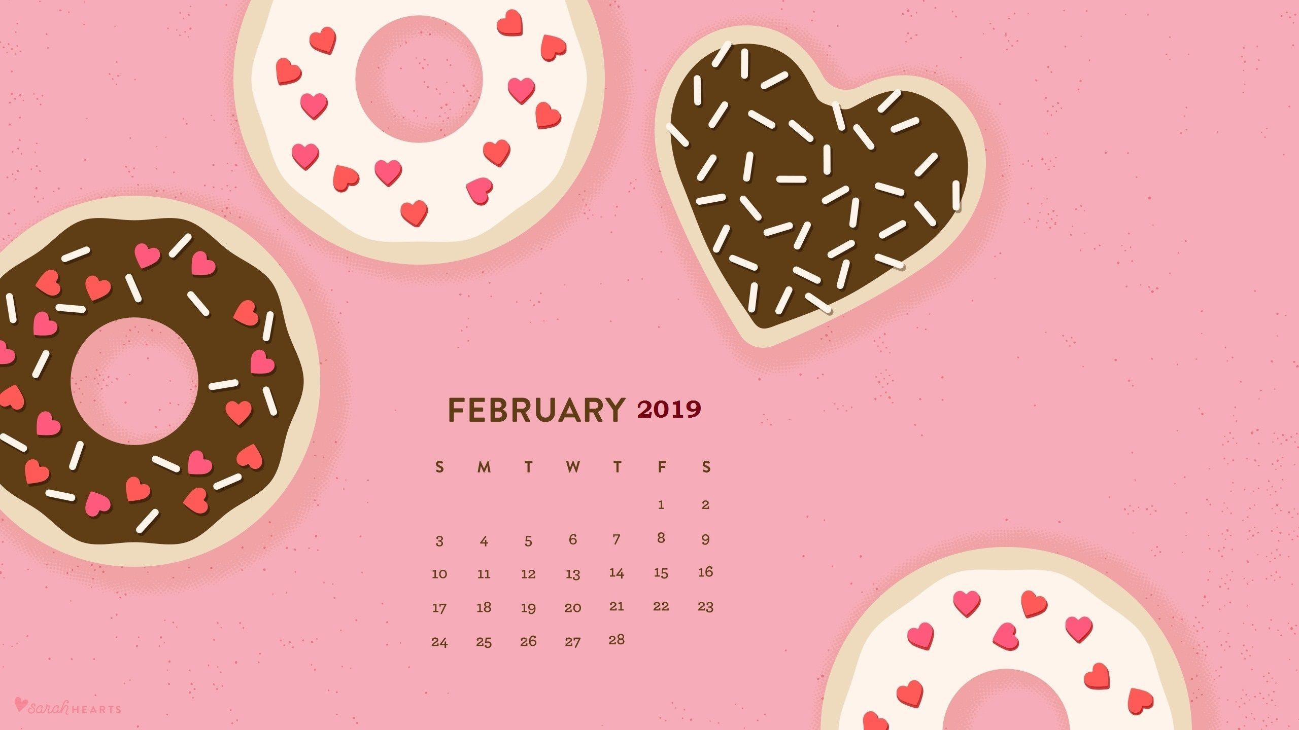 2560x1440 February 2019 Desktop Calendar Wallpaper February 2019 HD Calendar Wallpaper