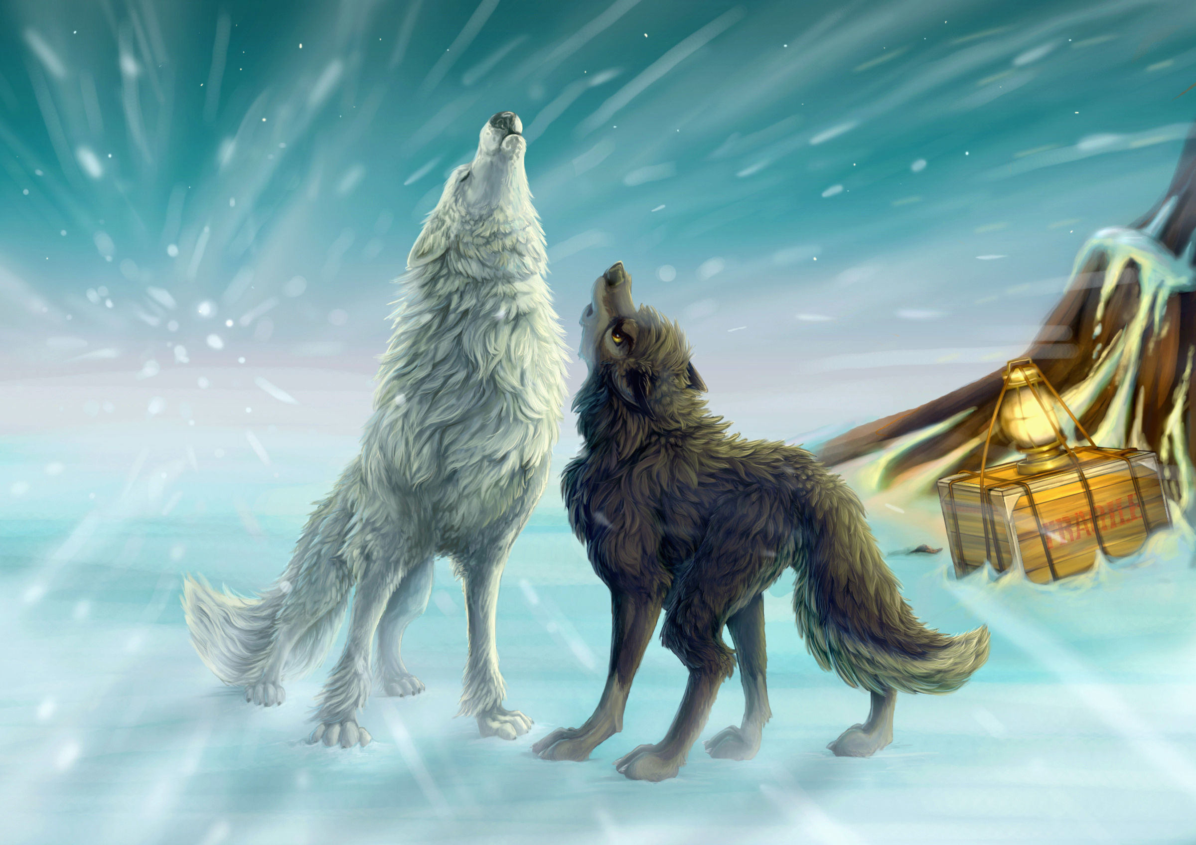 2400x1696 ...  Animated Wolf Wallpaper